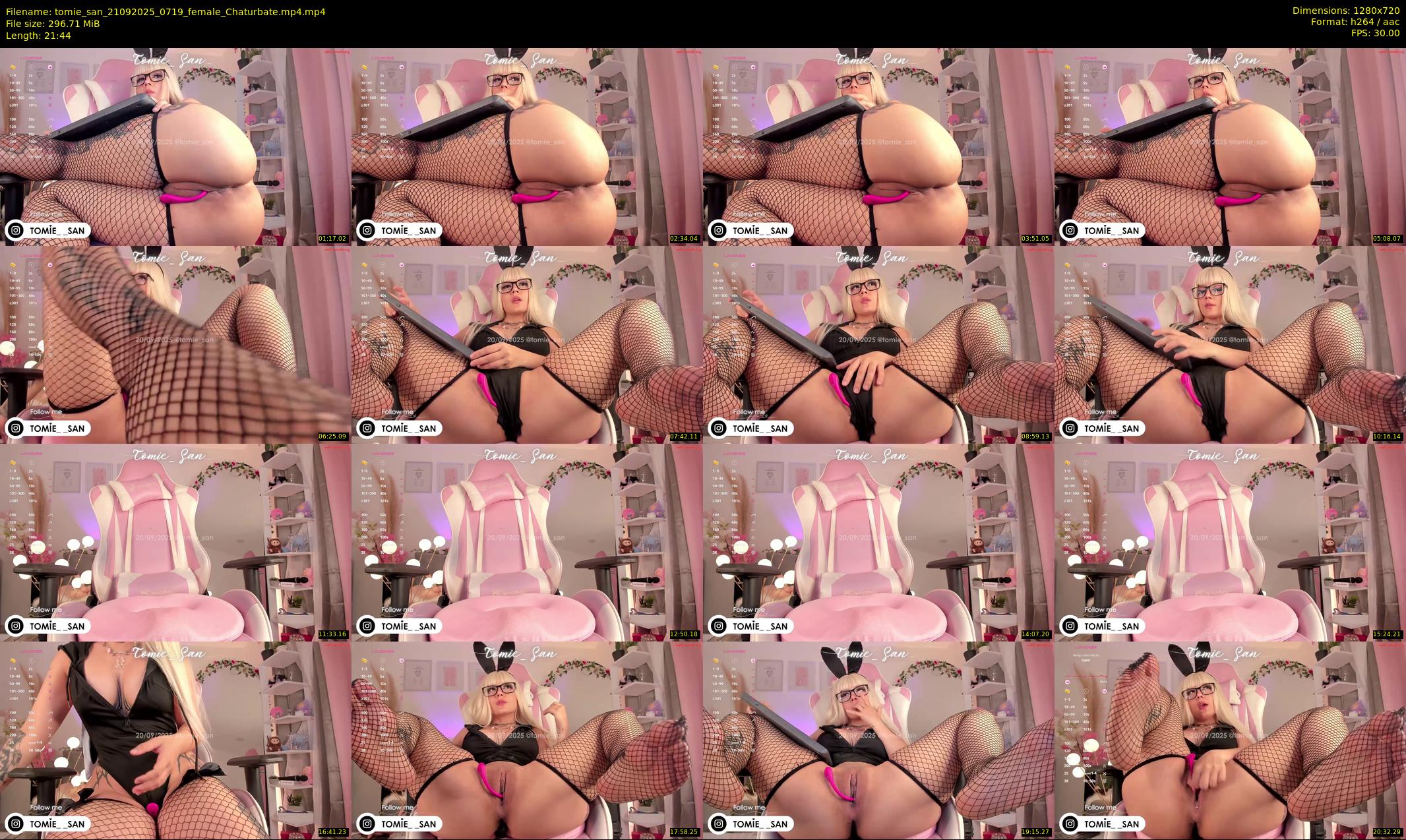 tomie_san — 22 minute Chaturbate female cam show recording, 720p, Sep 21, 2025