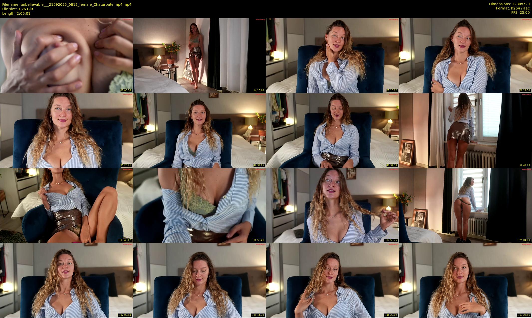unbelievable__ — 121 minute Chaturbate female cam show recording, 720p, Sep 21, 2025