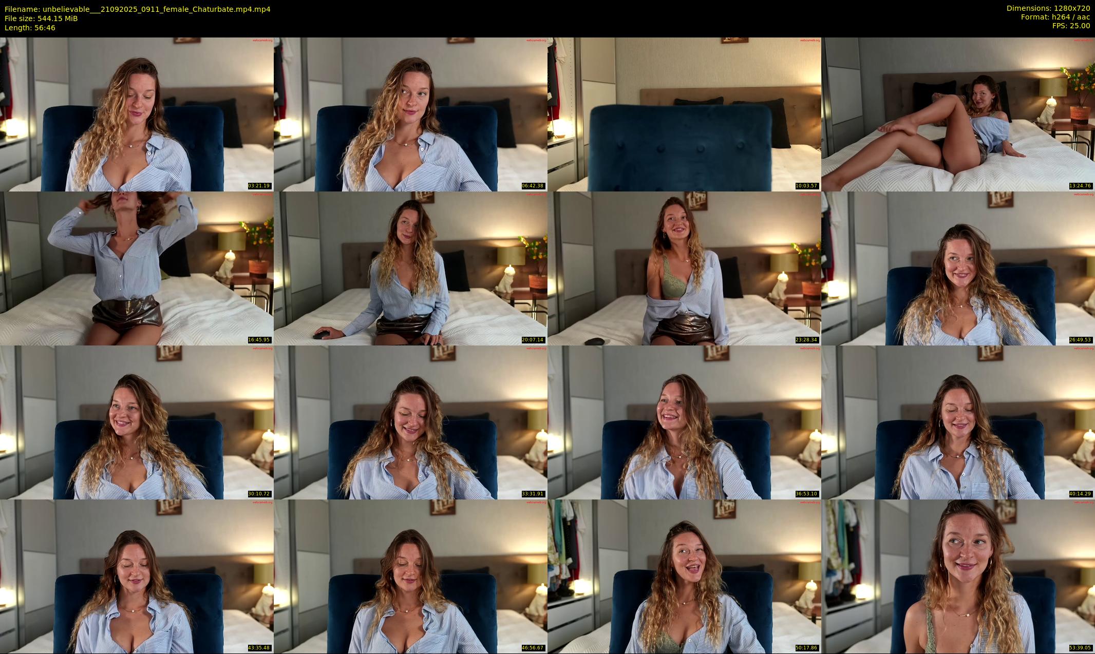 unbelievable__ — 57 minute Chaturbate female cam show recording, 720p, Sep 21, 2025