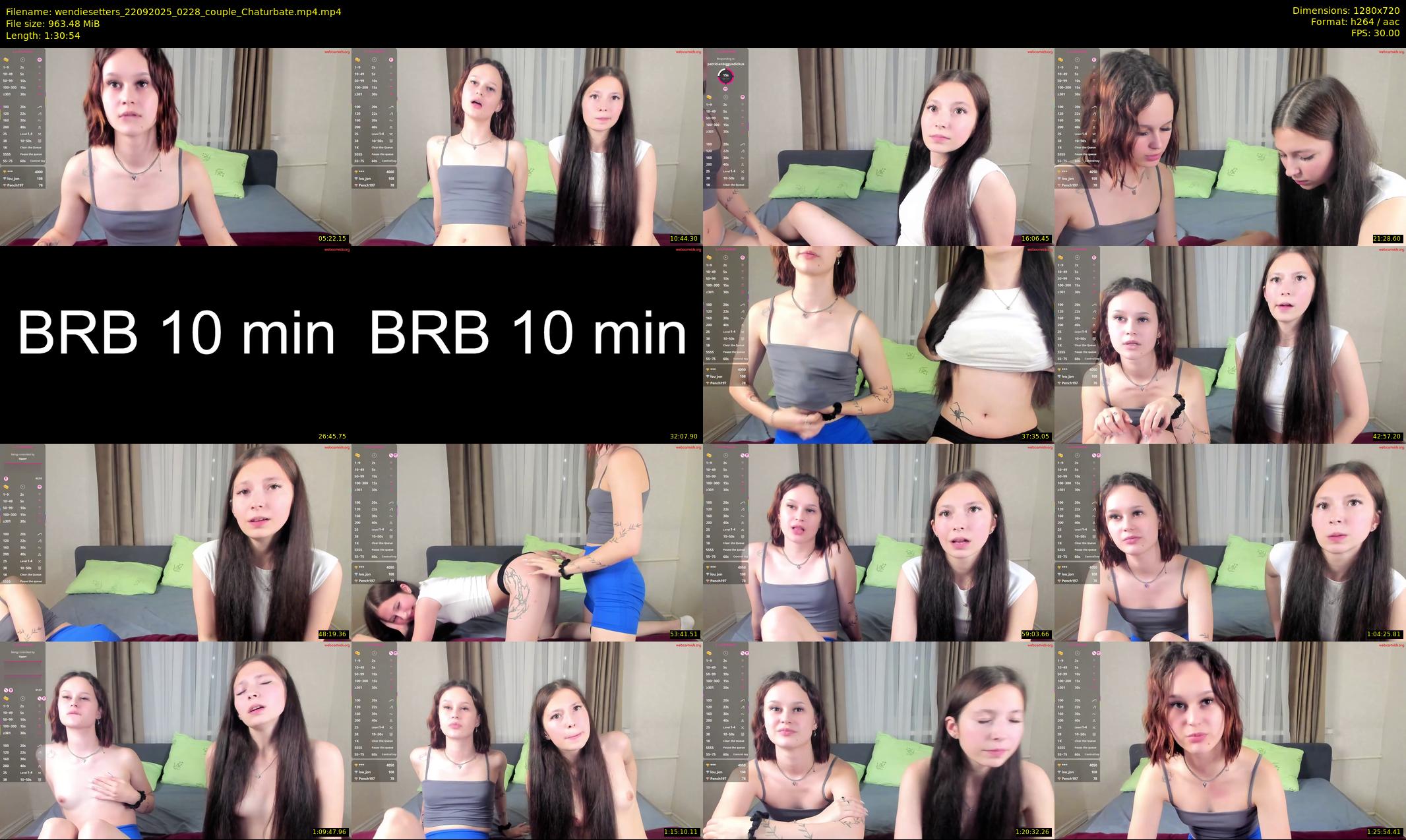wendiesetters — 91 minute Chaturbate female cam show recording, 720p, Sep 22, 2025
