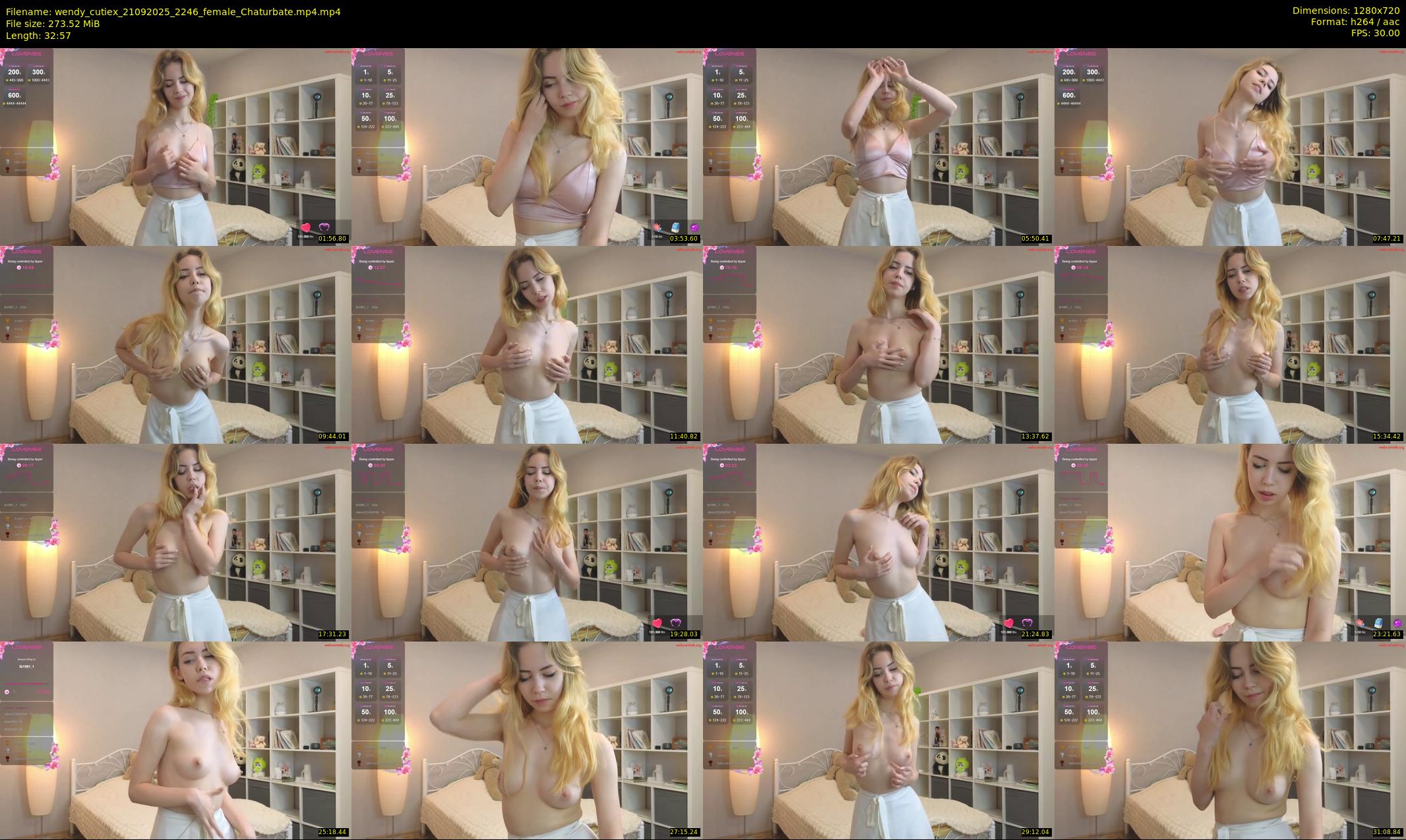 wendy_cutiex — 33 minute Chaturbate female cam show recording, 720p, Sep 21, 2025
