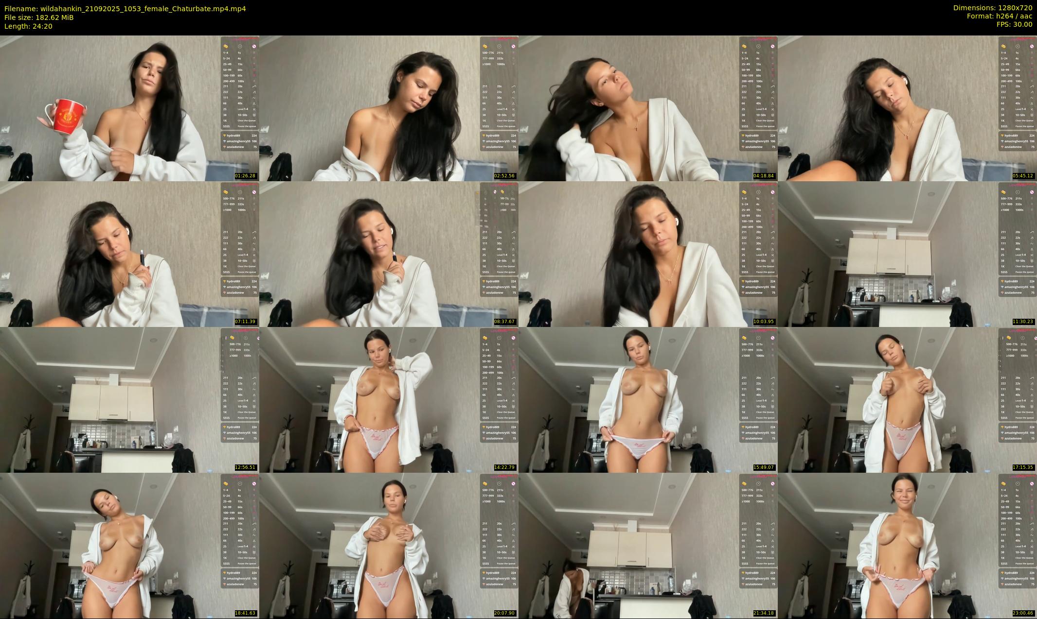 wildahankin — 25 minute Chaturbate female cam show recording, 720p, Sep 21, 2025