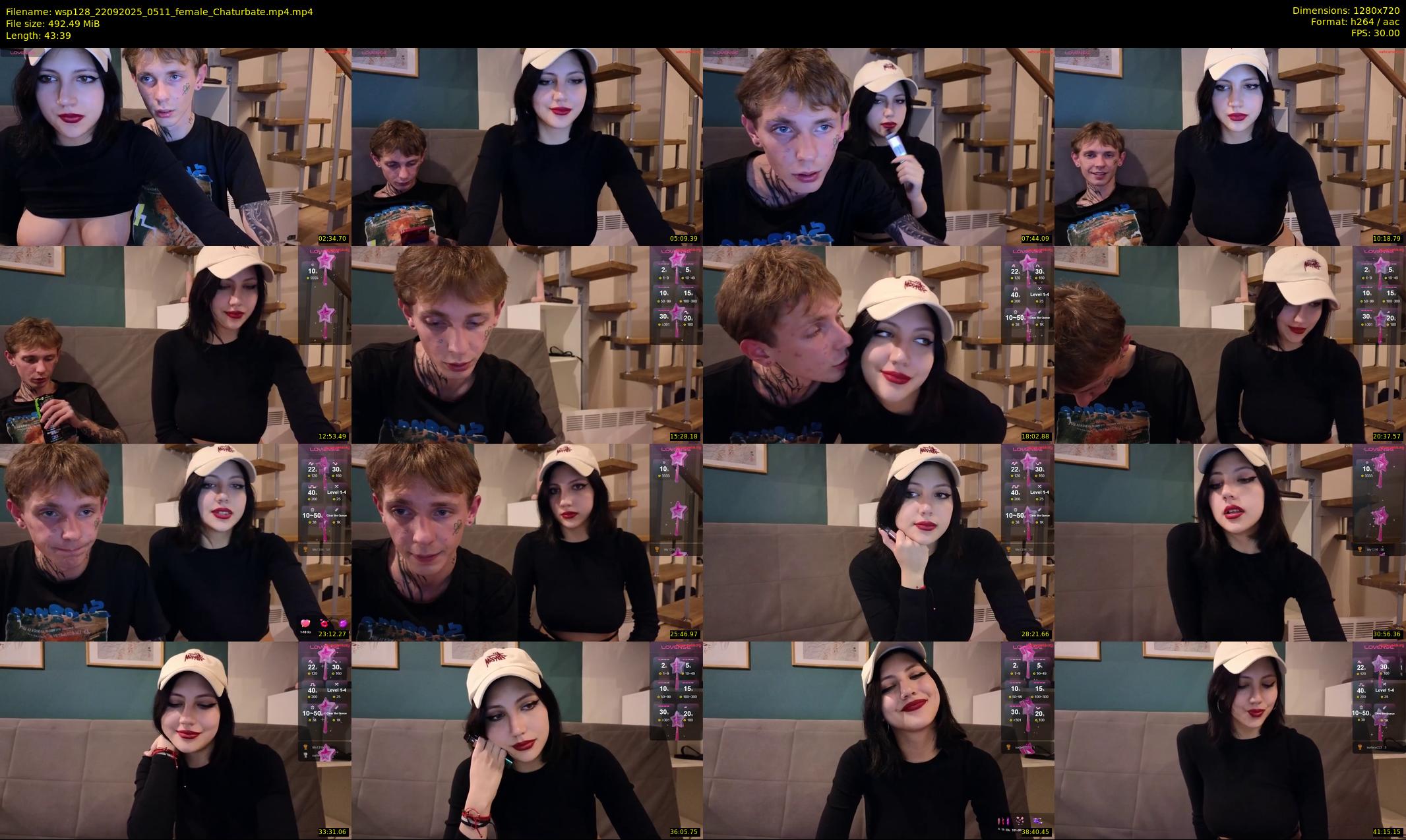 wsp128 — 44 minute Chaturbate couple cam show recording, 720p, Sep 22, 2025