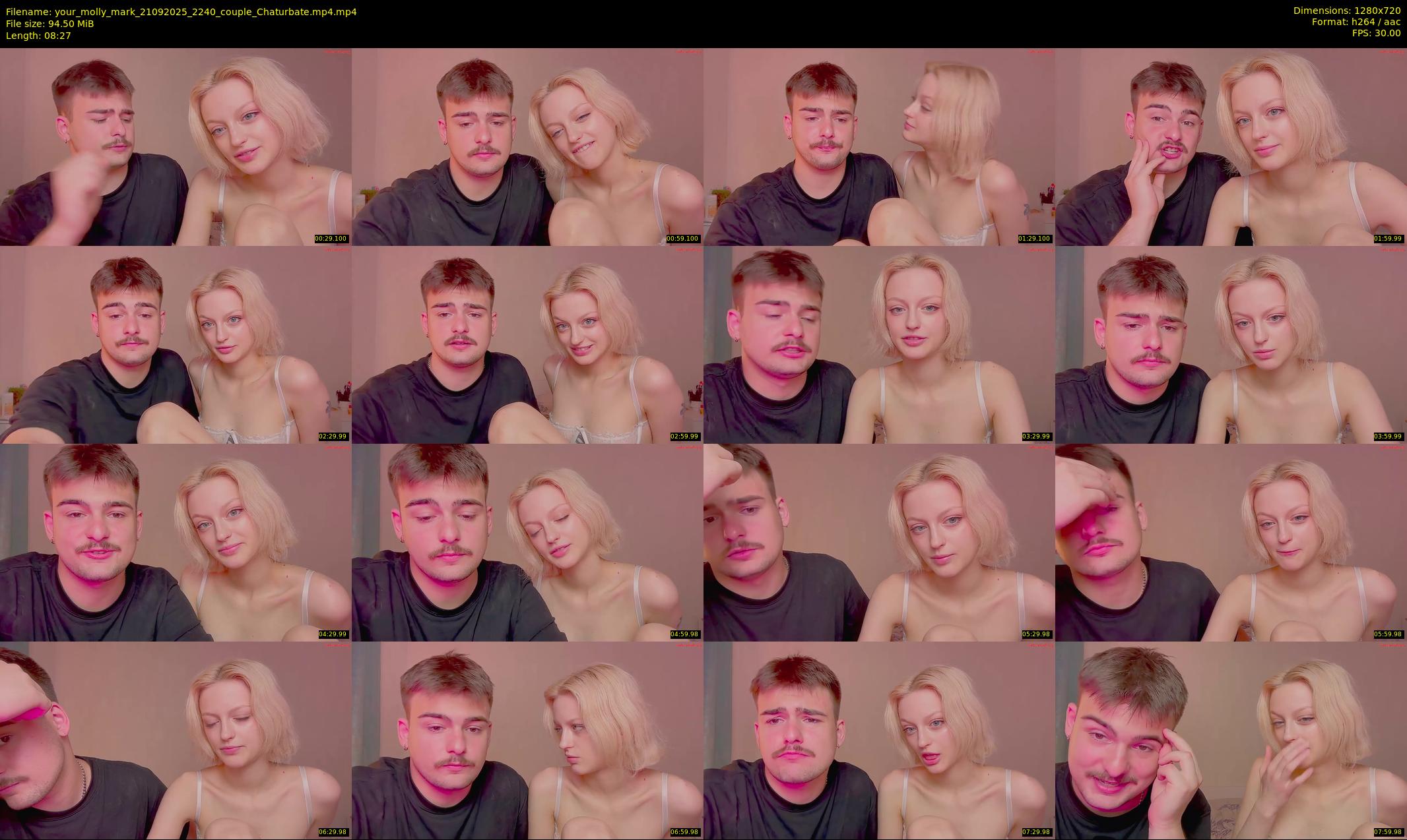 your_molly_mark — 9 minute Chaturbate couple cam show recording, 720p, Sep 21, 2025
