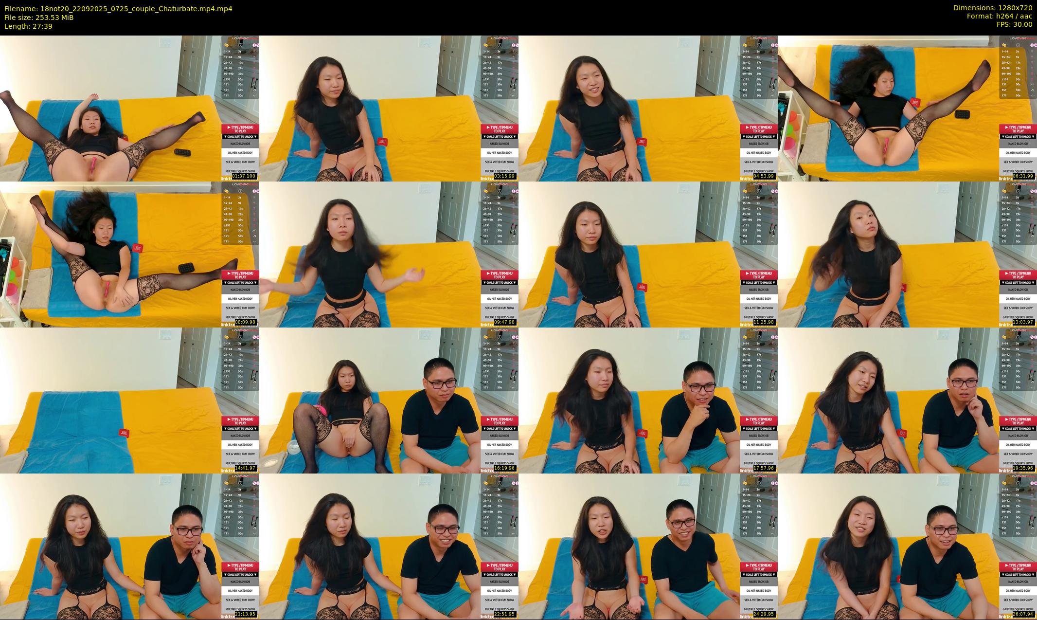 18not20 — 28 minute Chaturbate couple cam show recording, 720p, Sep 22, 2025