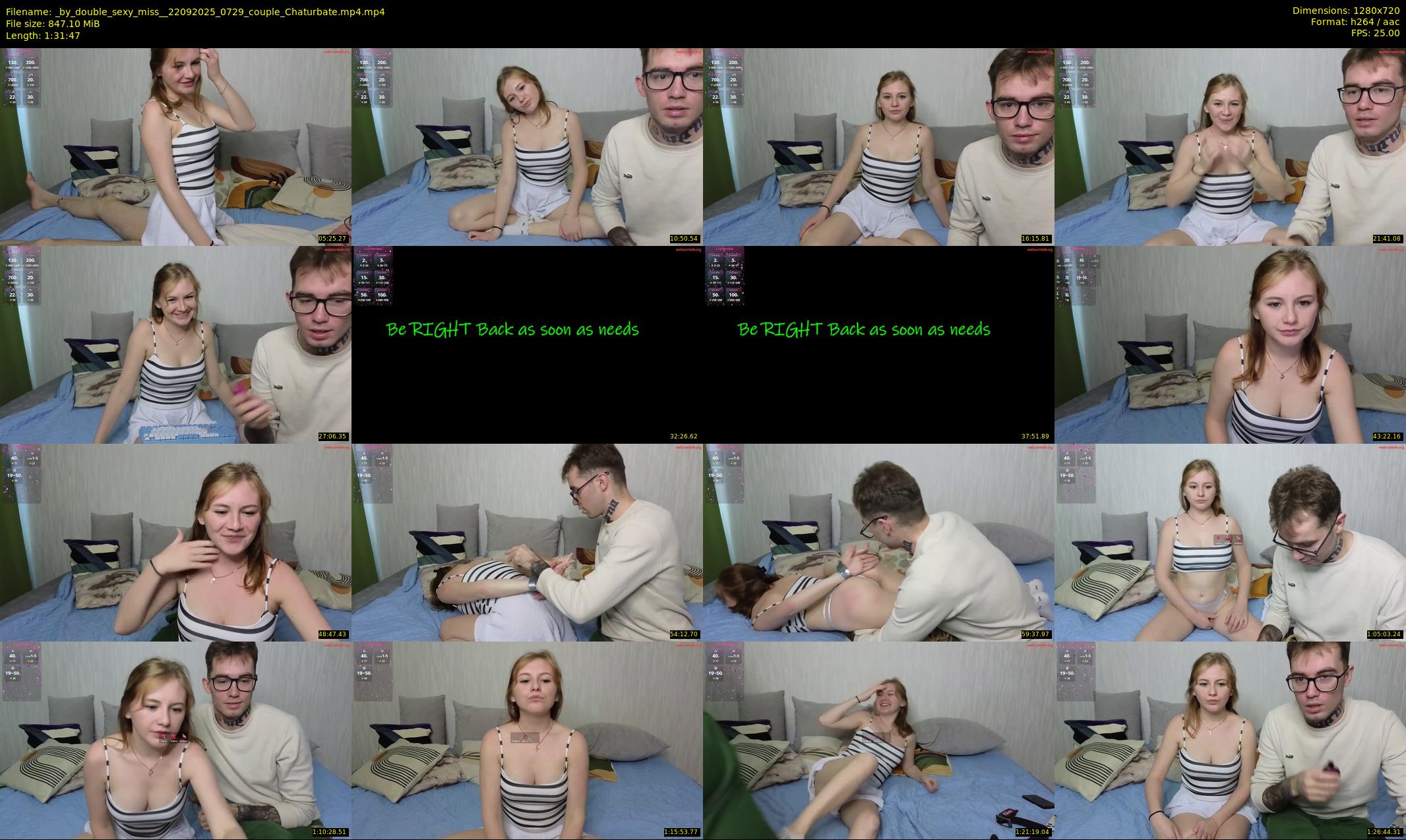 _by_double_sexy_miss_ — 92 minute Chaturbate couple cam show recording, 720p, Sep 22, 2025
