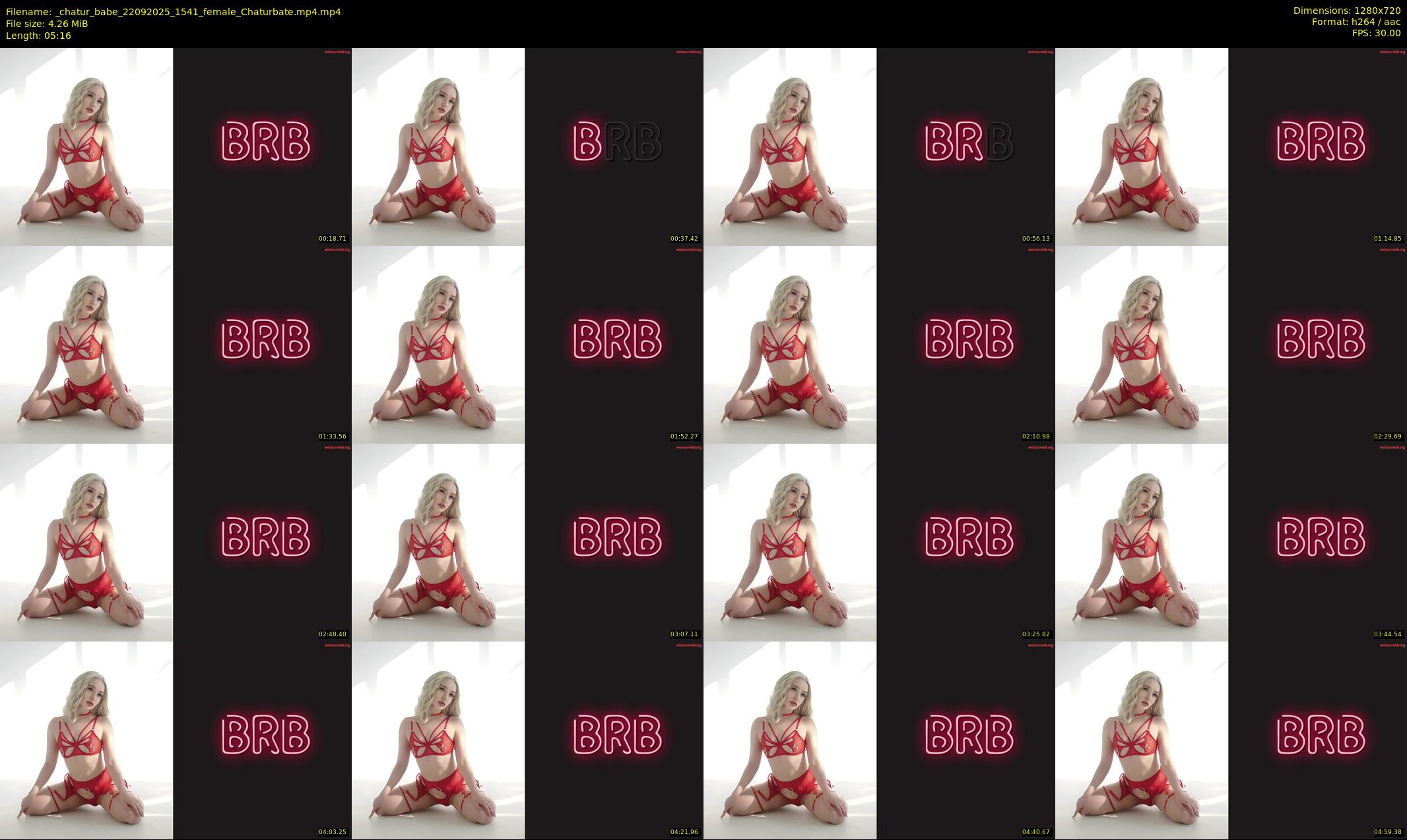 _chatur_babe — 6 minute Chaturbate female cam show recording, 720p, Sep 22, 2025