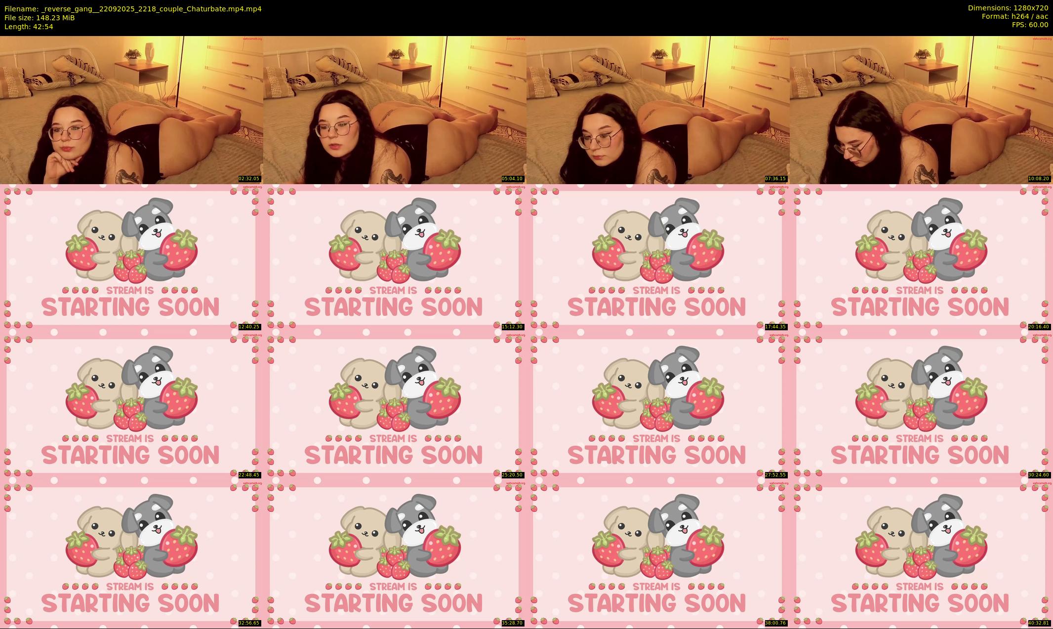 _reverse_gang_ — 43 minute Chaturbate couple cam show recording, 720p, Sep 22, 2025