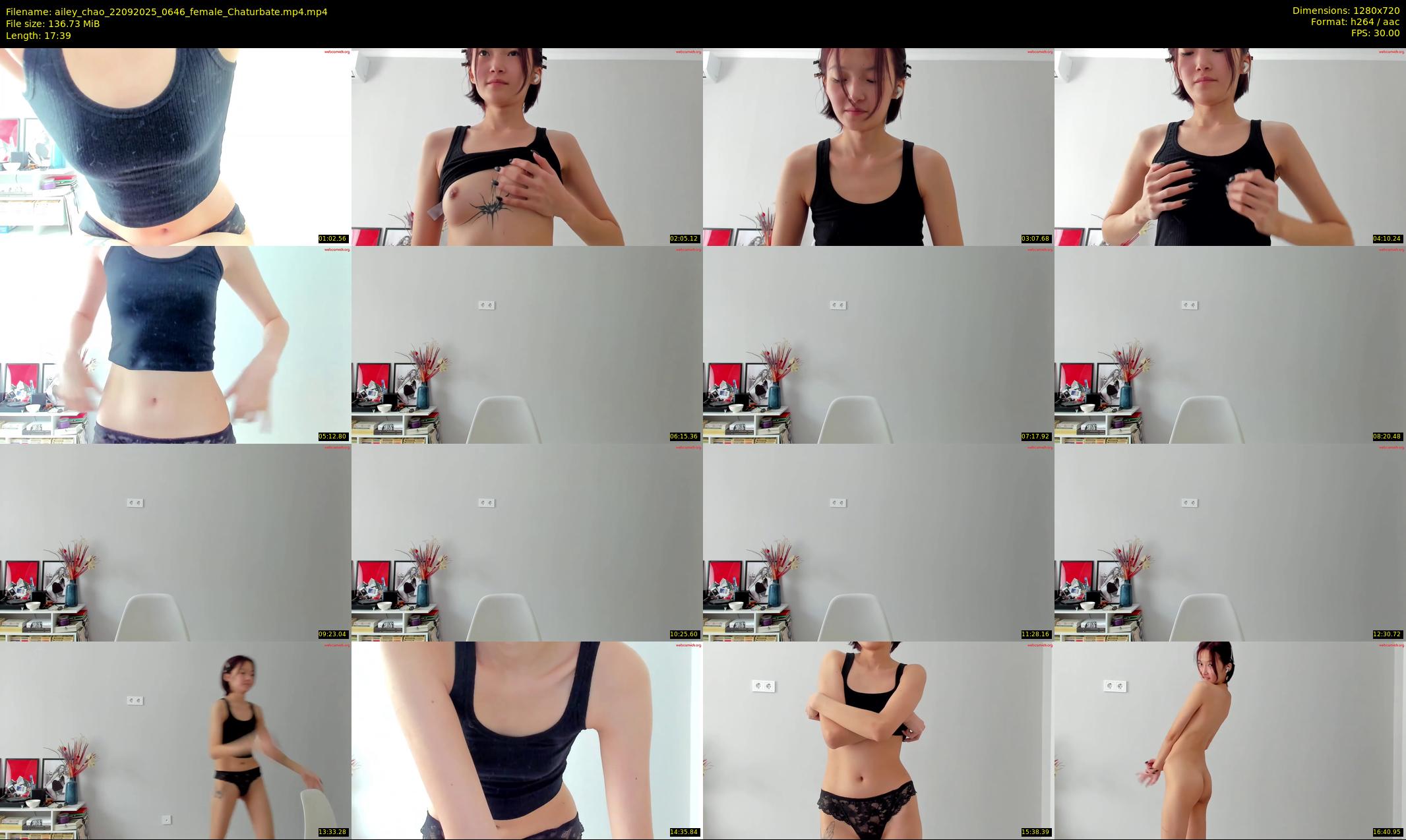 ailey_chao — 18 minute Chaturbate female cam show recording, 720p, Sep 22, 2025