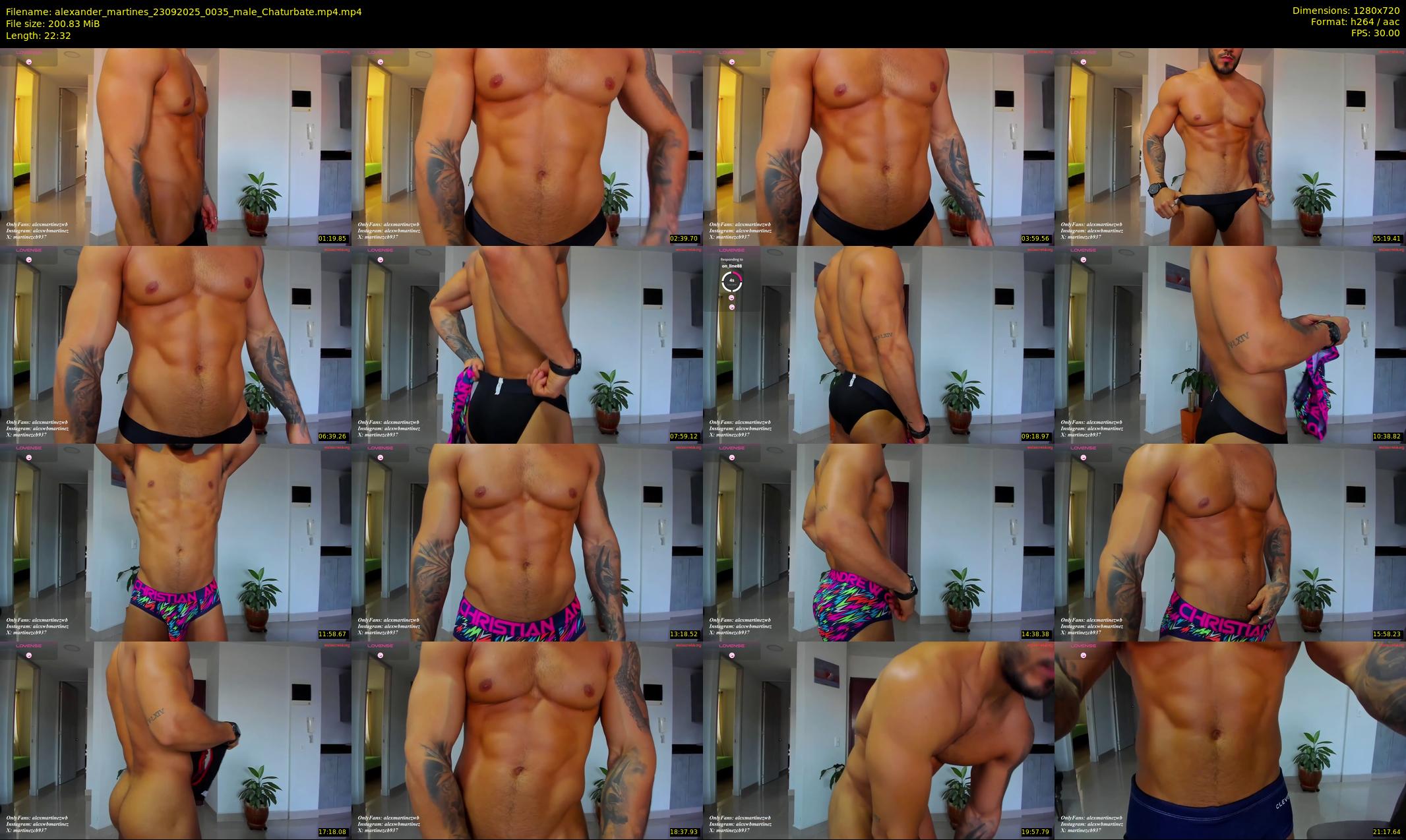 alexander_martines — 23 minute Chaturbate male cam show recording, 720p, Sep 23, 2025