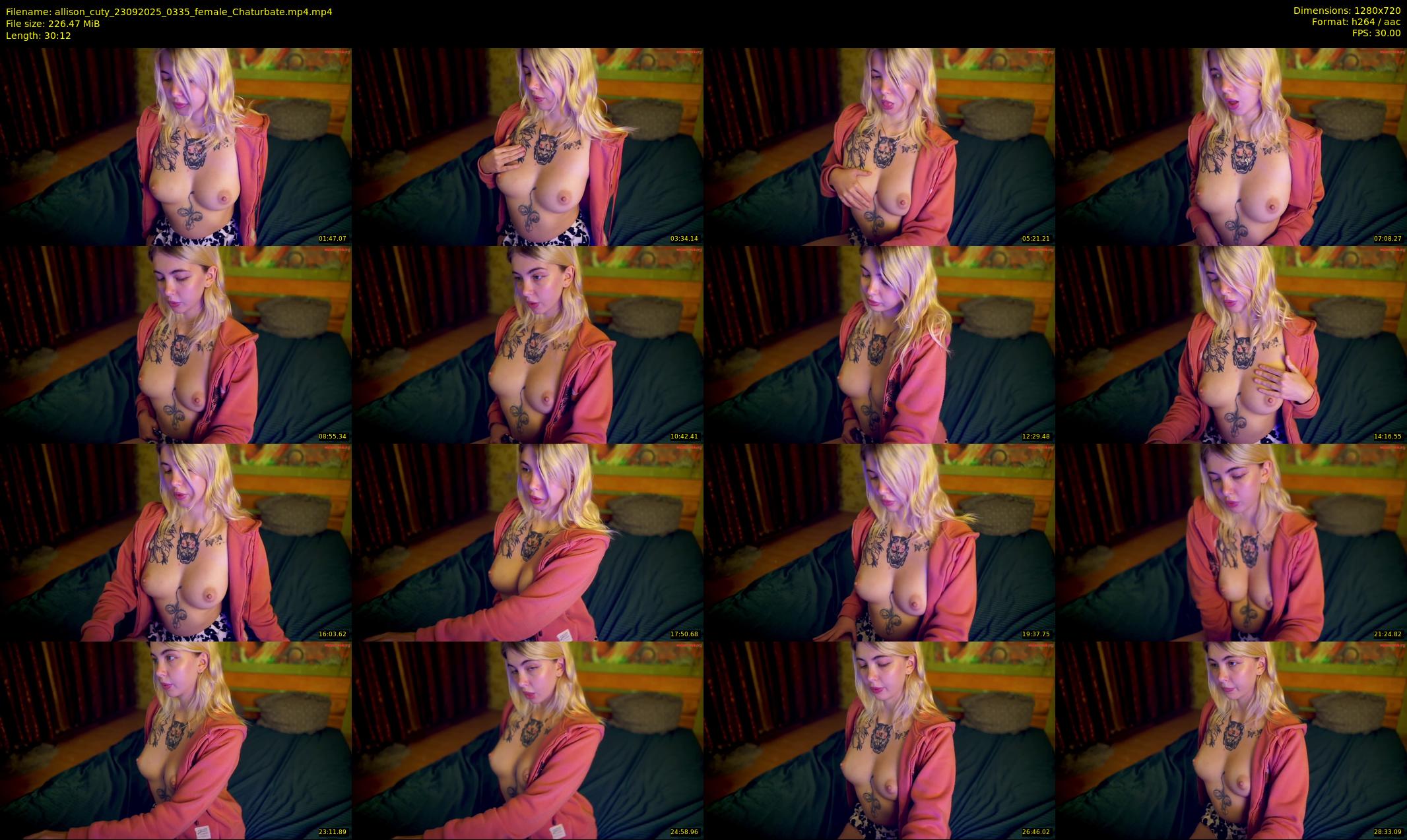 allison_cuty — 31 minute Chaturbate female cam show recording, 720p, Sep 23, 2025