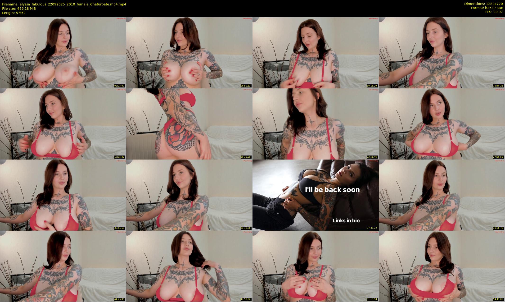 alyssa_fabulous — 58 minute Chaturbate female cam show recording, 720p, Sep 22, 2025