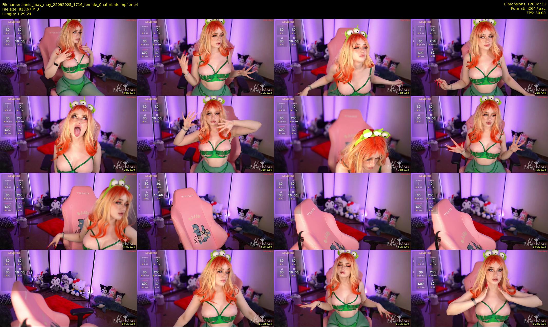 annie_may_may — 90 minute Chaturbate female cam show recording, 720p, Sep 22, 2025