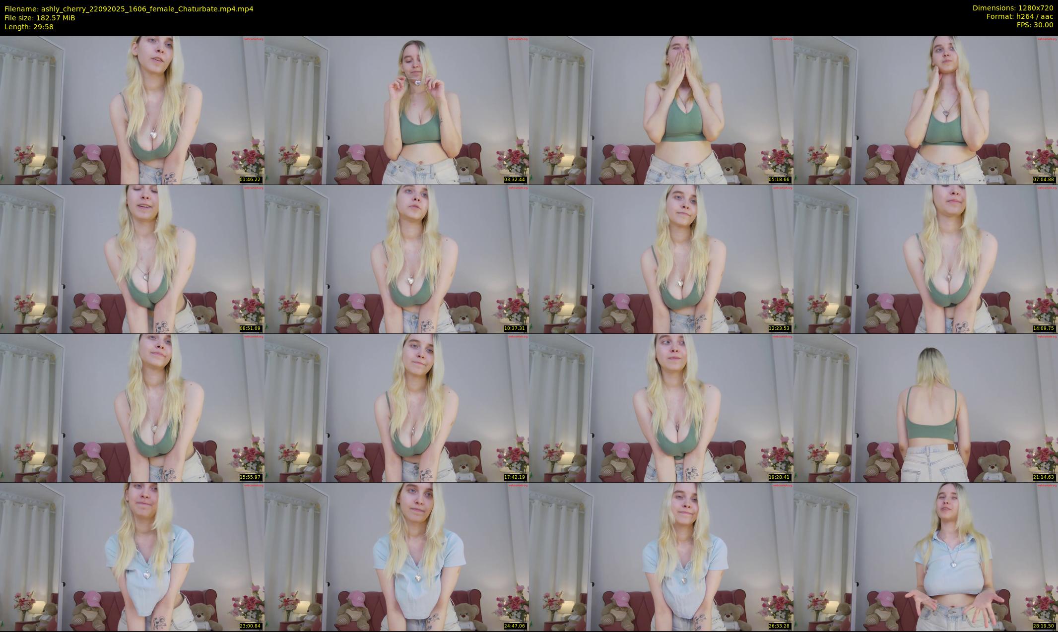 ashly_cherry — 30 minute Chaturbate female cam show recording, 720p, Sep 22, 2025