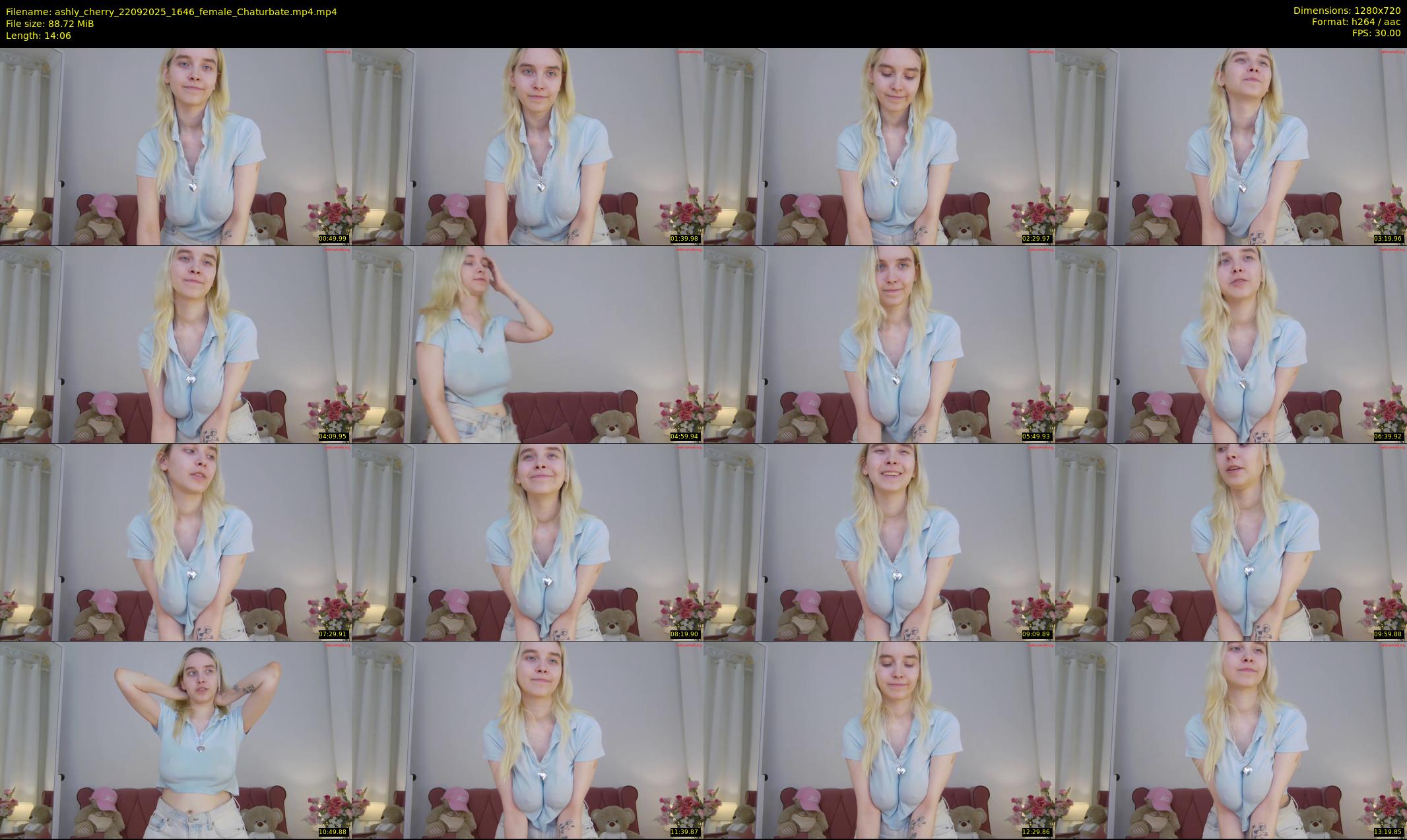 ashly_cherry — 15 minute Chaturbate female cam show recording, 720p, Sep 22, 2025