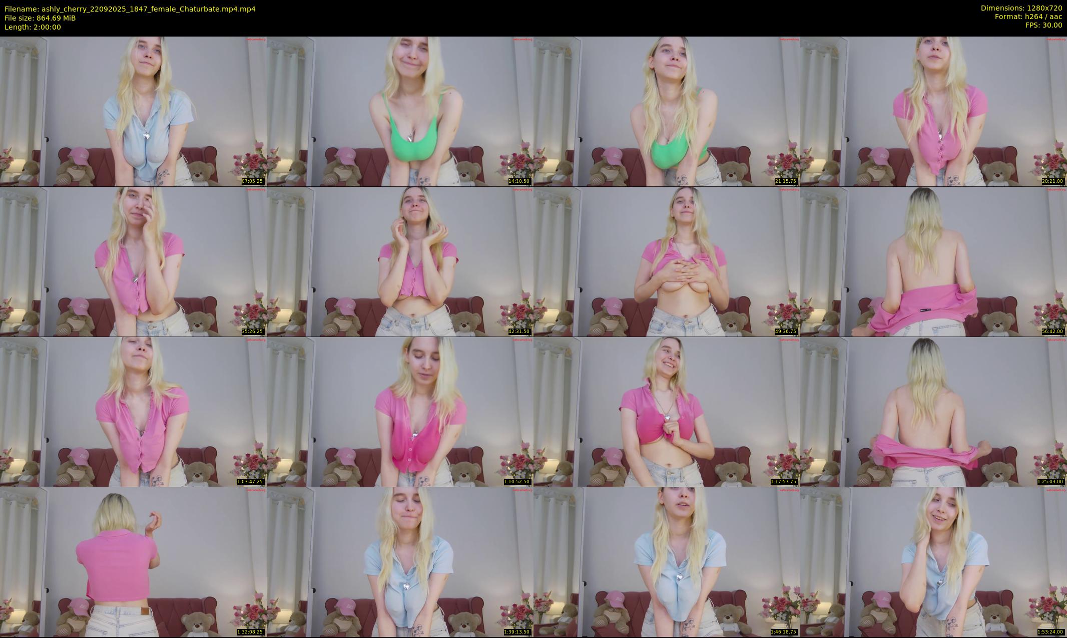 ashly_cherry — 120 minute Chaturbate female cam show recording, 720p, Sep 22, 2025