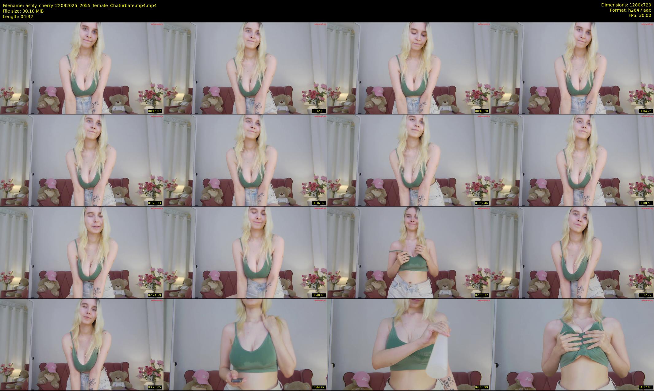 ashly_cherry — 5 minute Chaturbate female cam show recording, 720p, Sep 22, 2025