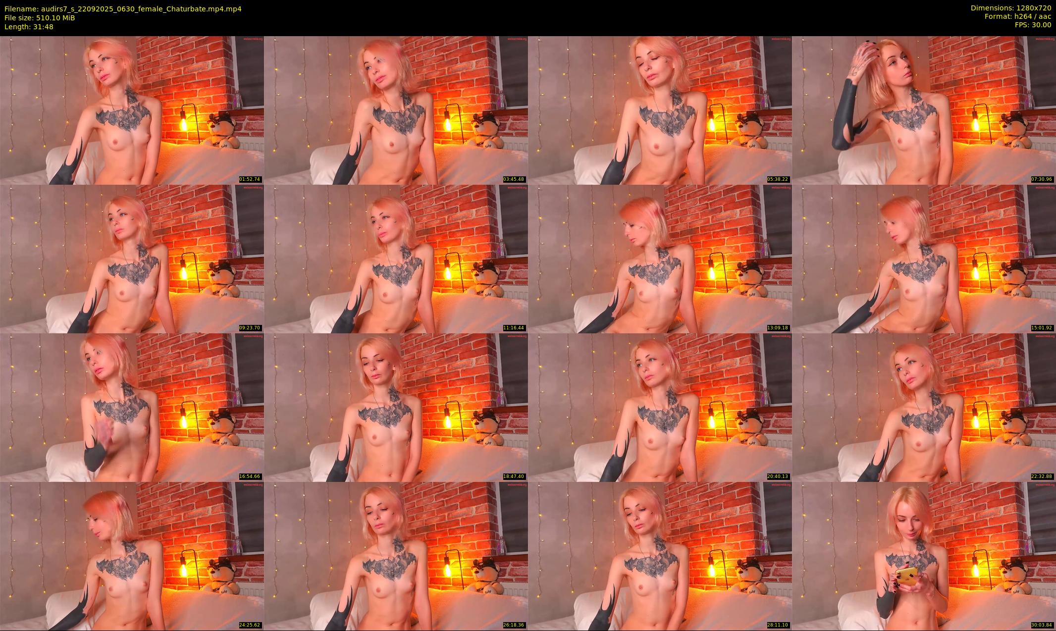 audirs7_s — 32 minute Chaturbate female cam show recording, 720p, Sep 22, 2025