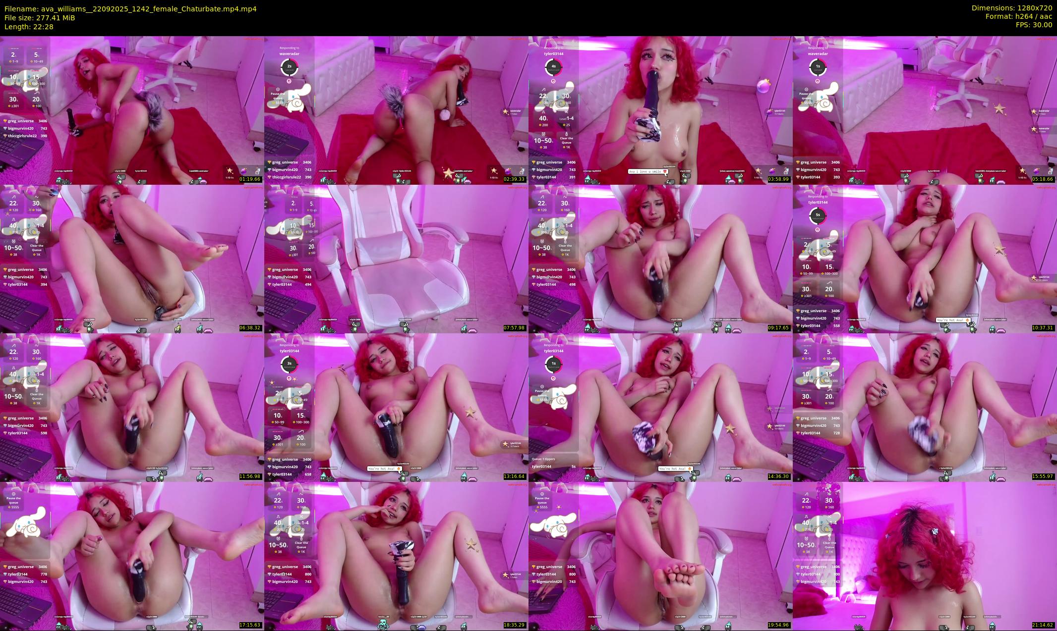 ava_williams_ — 23 minute Chaturbate female cam show recording, 720p, Sep 22, 2025