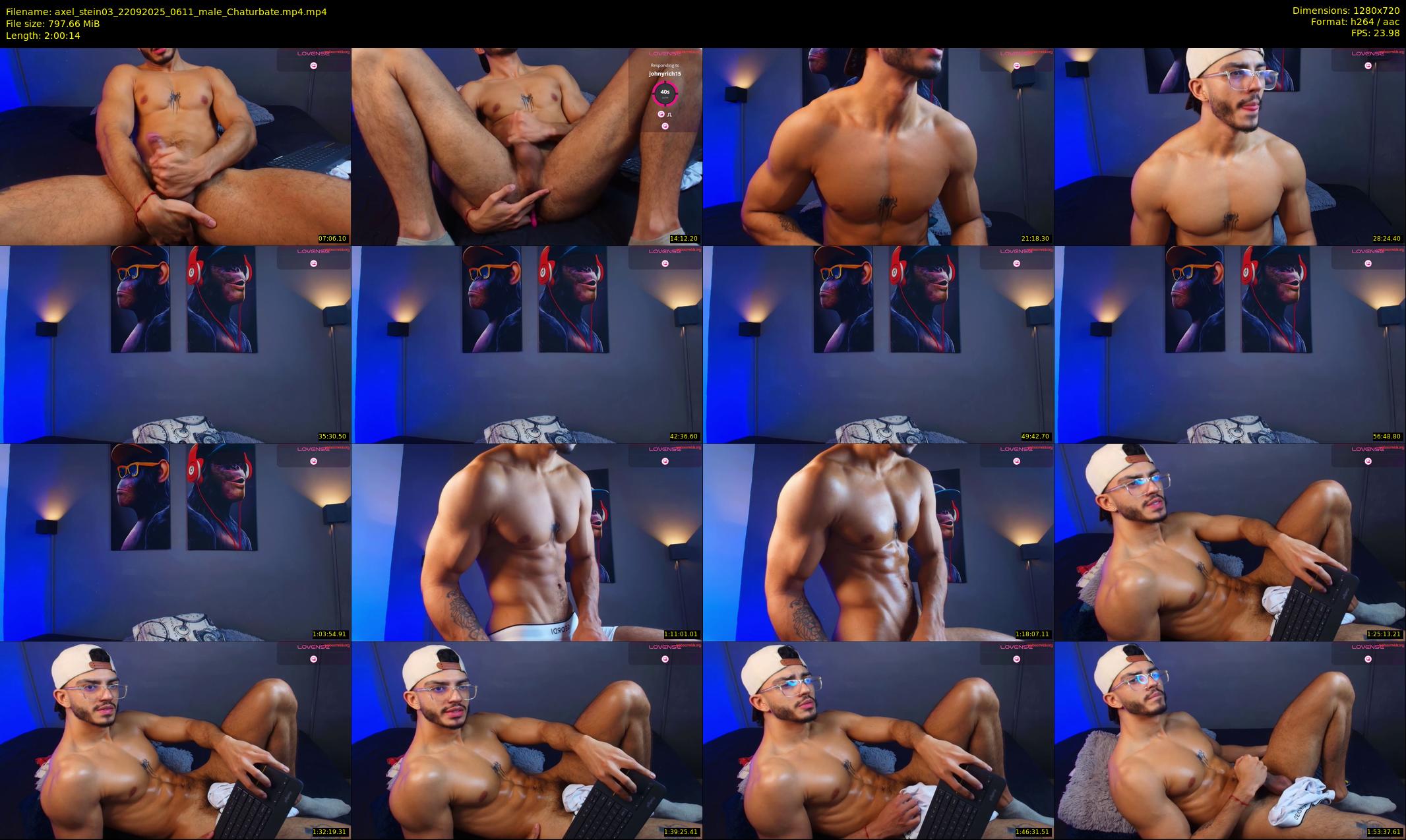 axel_stein03 — 121 minute Chaturbate male cam show recording, 720p, Sep 22, 2025
