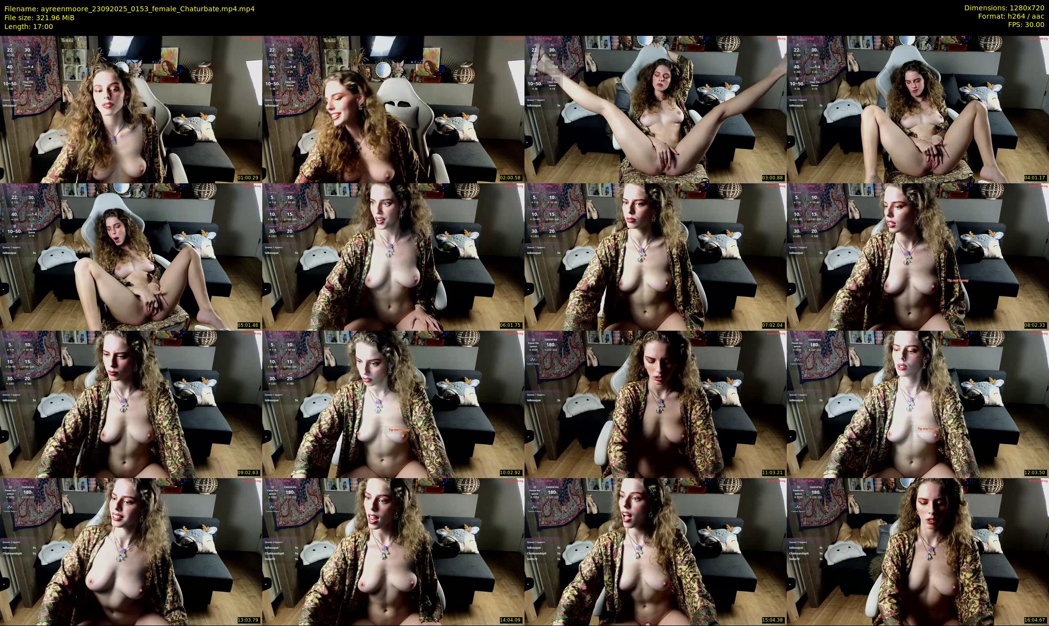 ayreenmoore — 17 minute Chaturbate female cam show recording, 720p, Sep 23, 2025