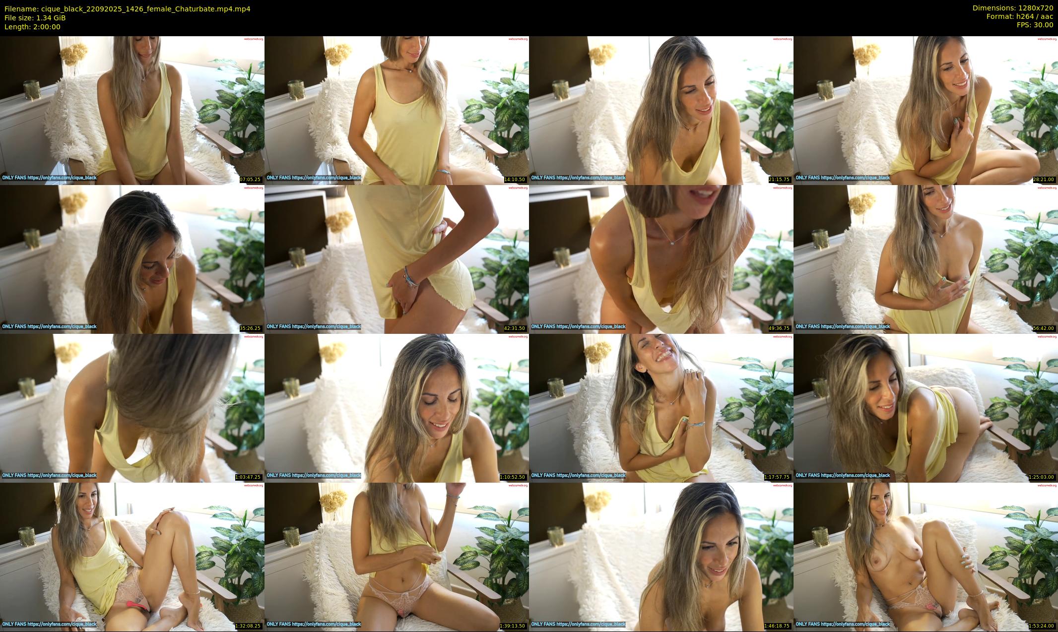 cique_black — 120 minute Chaturbate female cam show recording, 720p, Sep 22, 2025