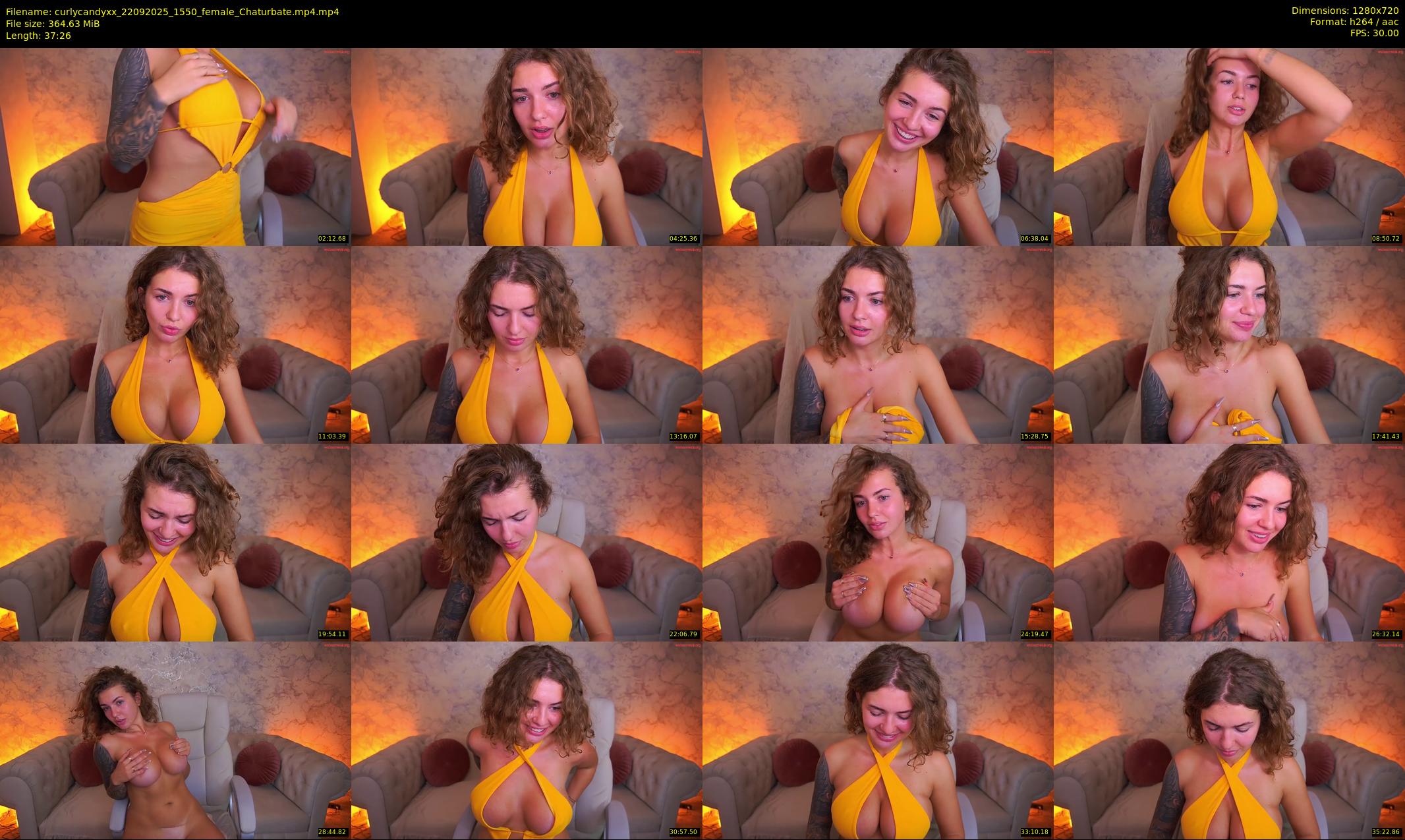 curlycandyxx — 38 minute Chaturbate female cam show recording, 720p, Sep 22, 2025