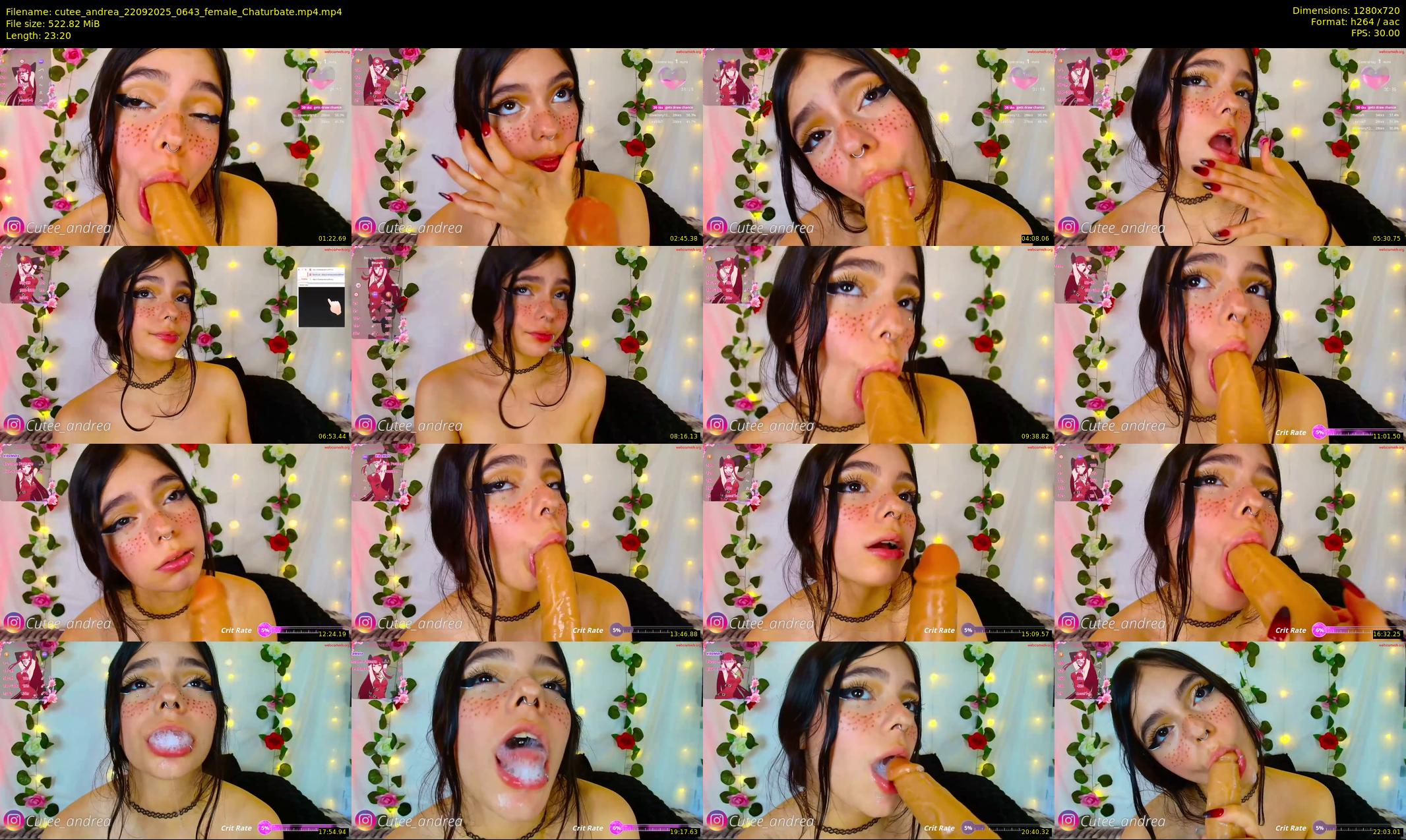 cutee_andrea — 24 minute Chaturbate female cam show recording, 720p, Sep 22, 2025