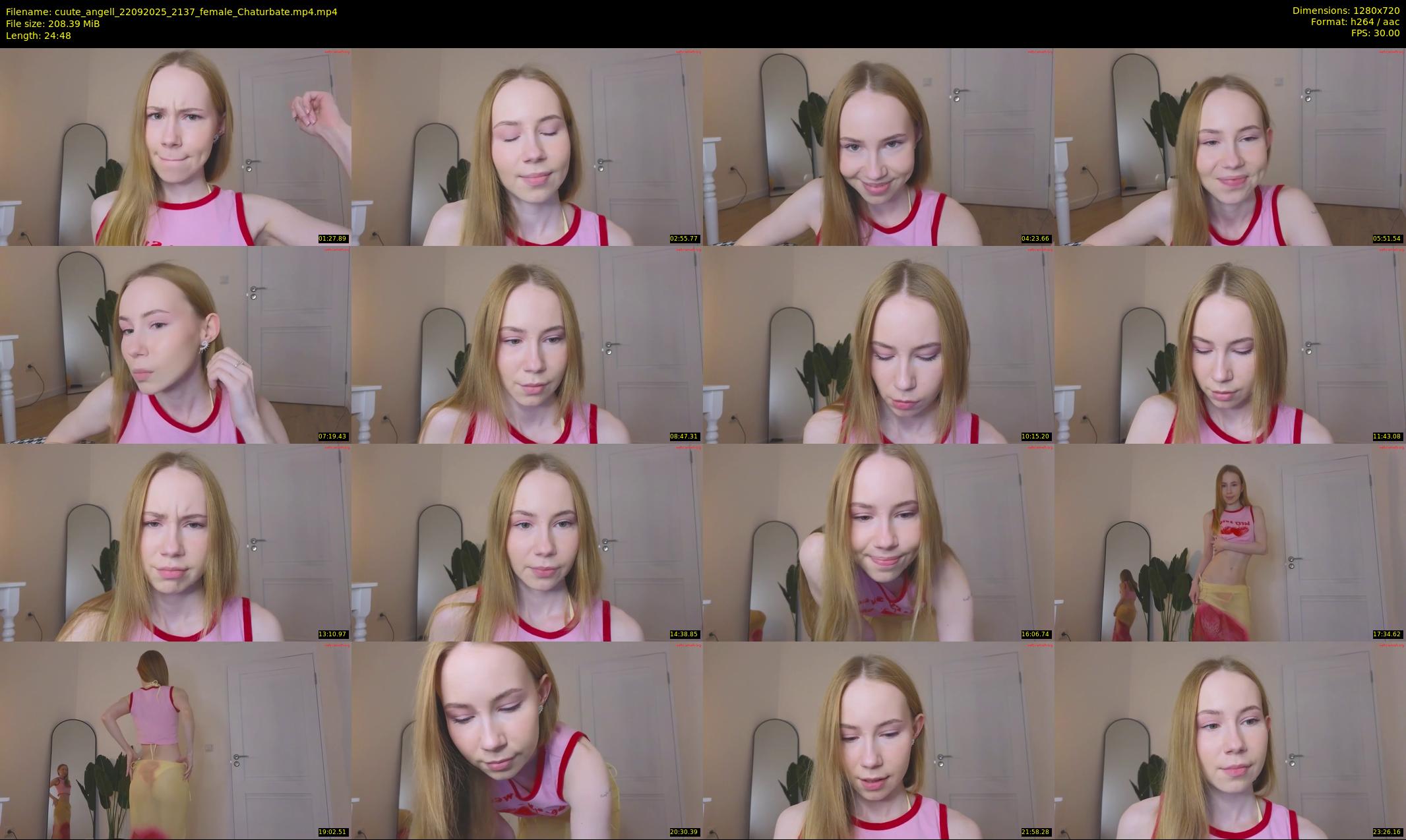 cuute_angell — 25 minute Chaturbate female cam show recording, 720p, Sep 22, 2025