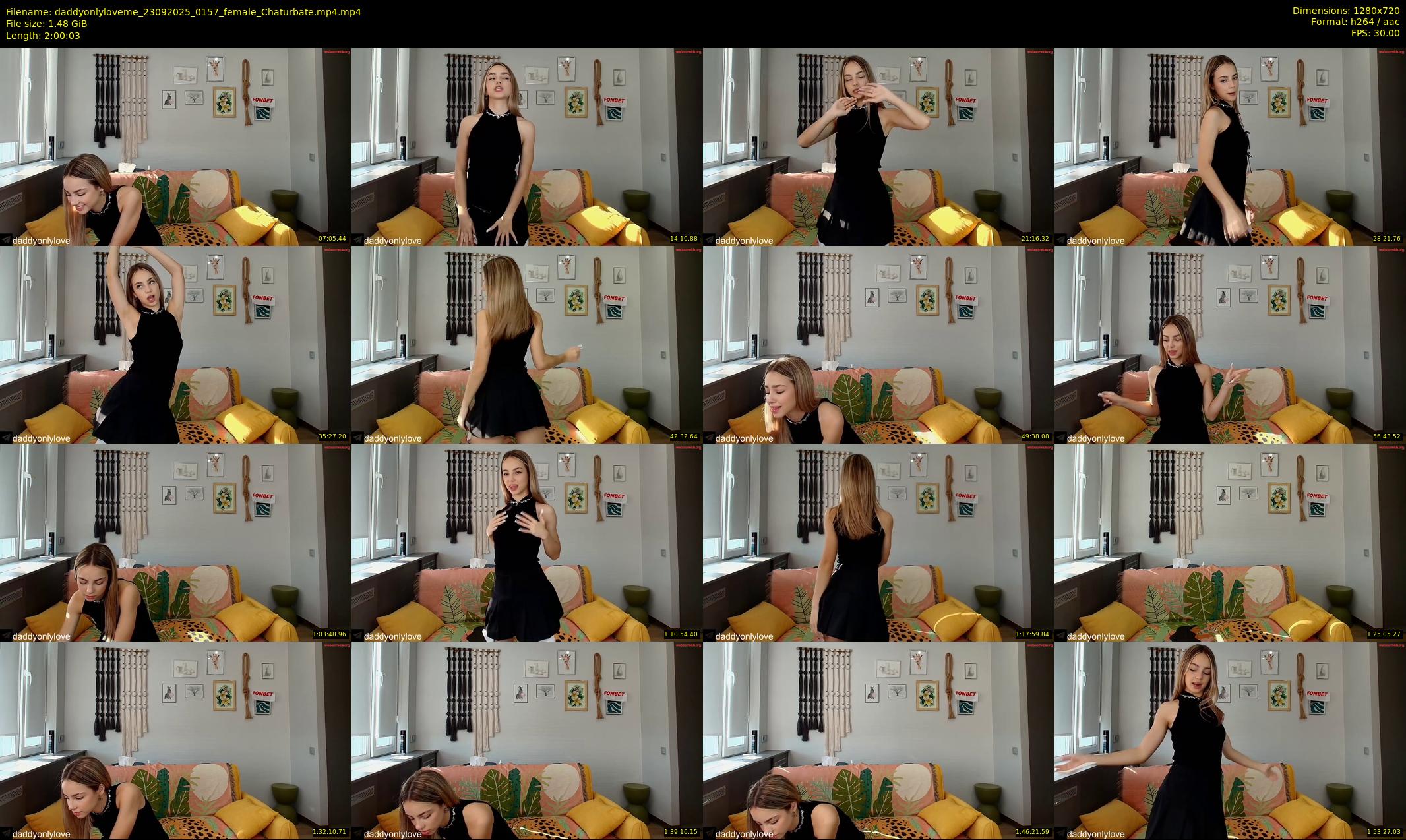 daddyonlyloveme — 121 minute Chaturbate female cam show recording, 720p, Sep 23, 2025