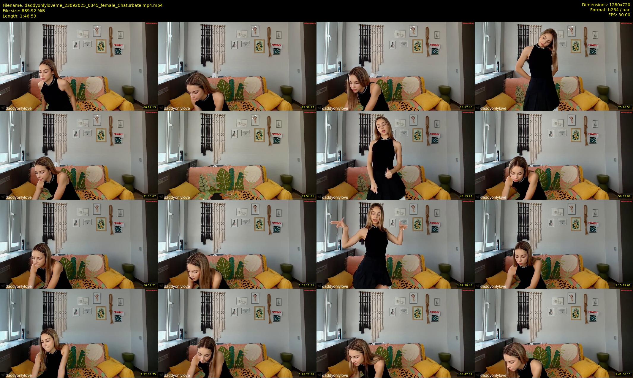 daddyonlyloveme — 107 minute Chaturbate female cam show recording, 720p, Sep 23, 2025