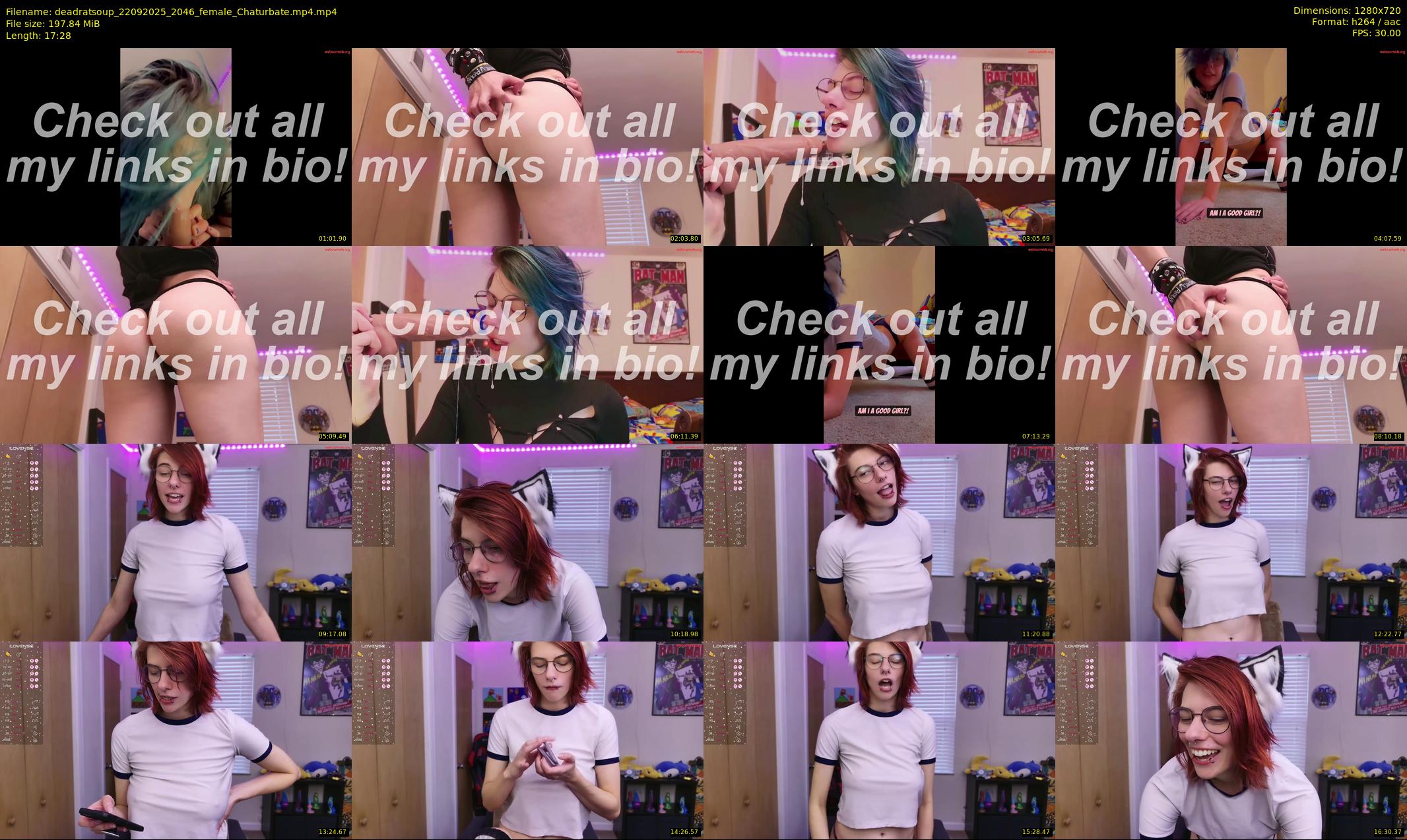 deadratsoup — 18 minute Chaturbate female cam show recording, 720p, Sep 22, 2025