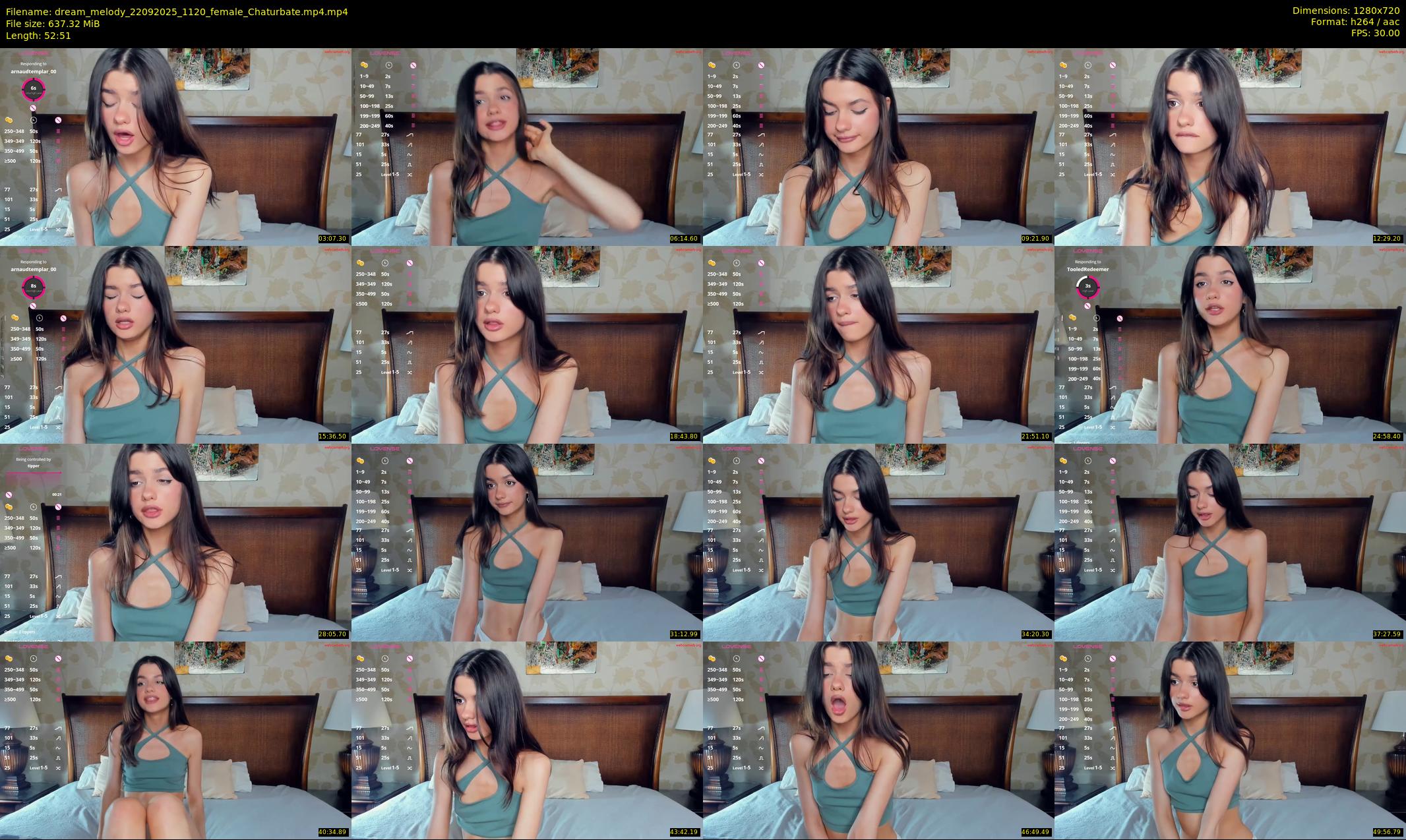 dream_melody — 53 minute Chaturbate female cam show recording, 720p, Sep 22, 2025