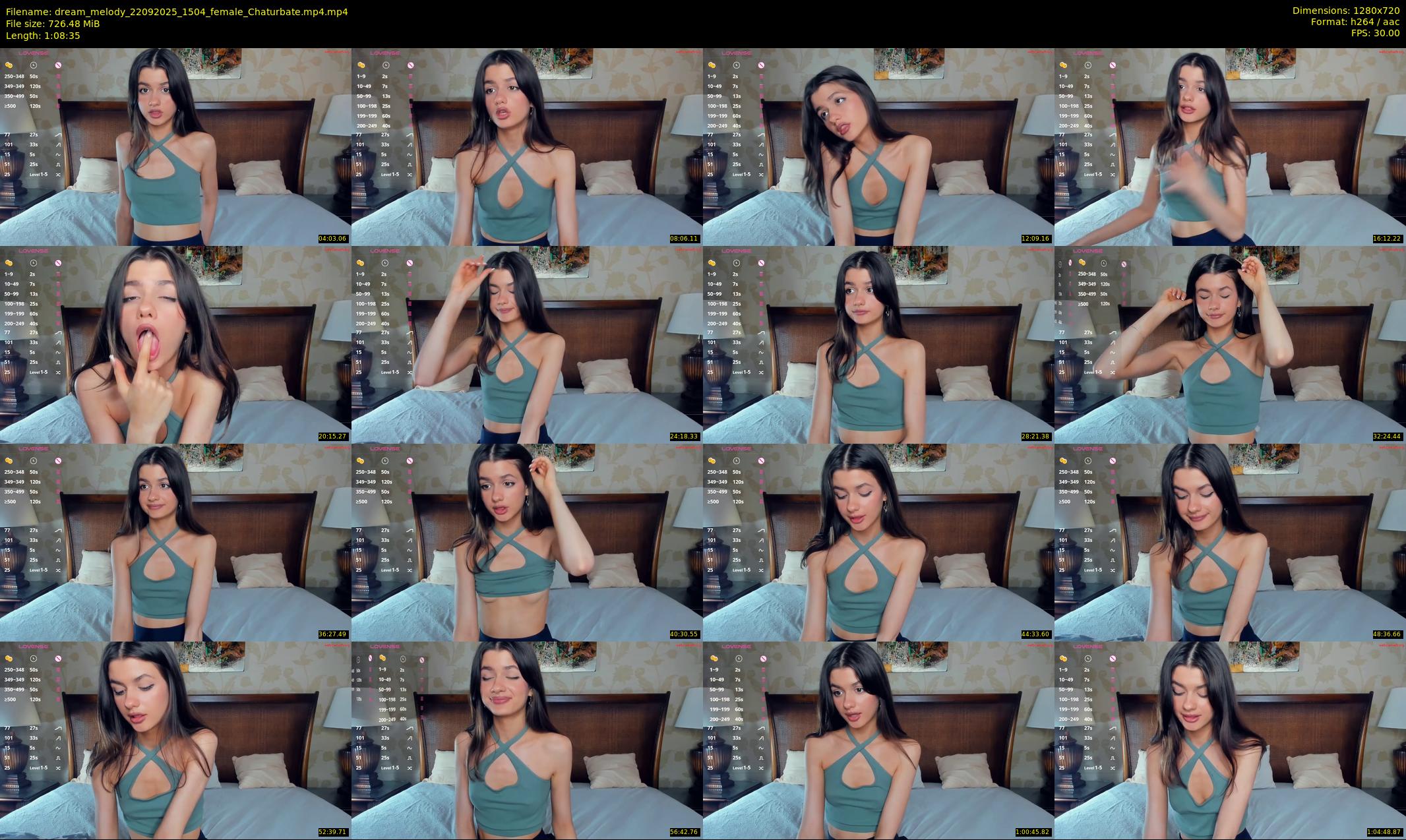 dream_melody — 69 minute Chaturbate female cam show recording, 720p, Sep 22, 2025