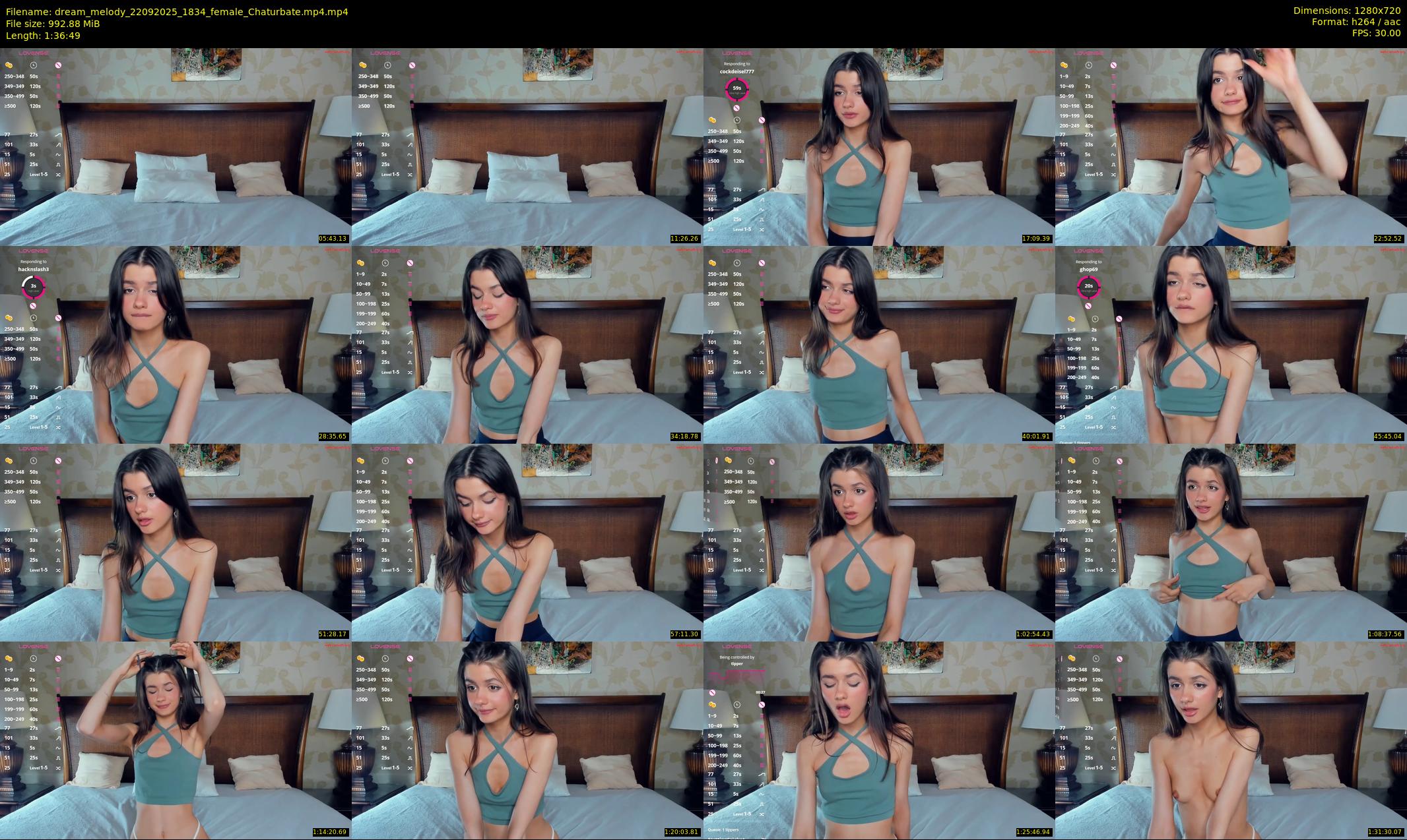 dream_melody — 97 minute Chaturbate female cam show recording, 720p, Sep 22, 2025