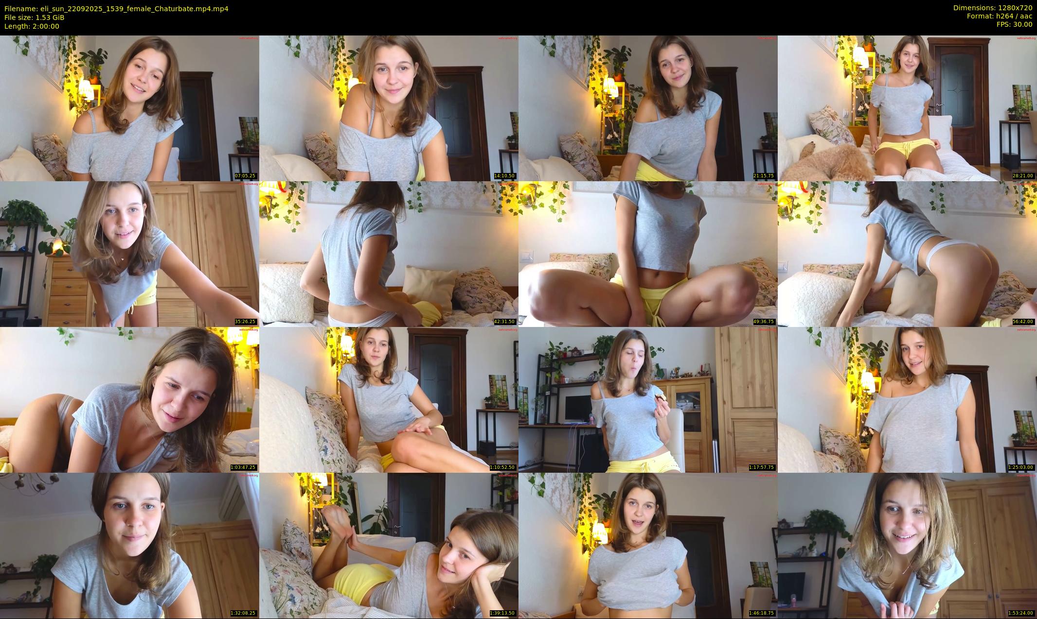 eli_sun — 120 minute Chaturbate female cam show recording, 720p, Sep 22, 2025