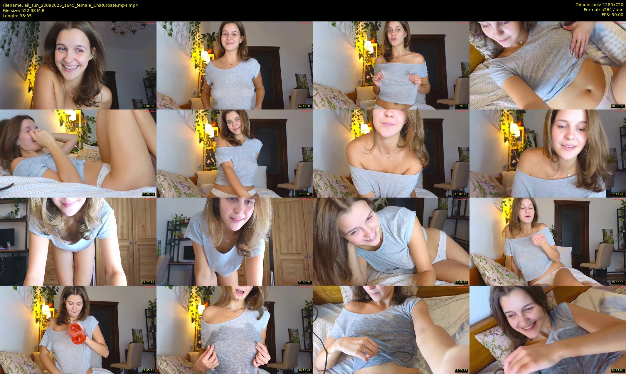 eli_sun — 37 minute Chaturbate female cam show recording, 720p, Sep 22, 2025