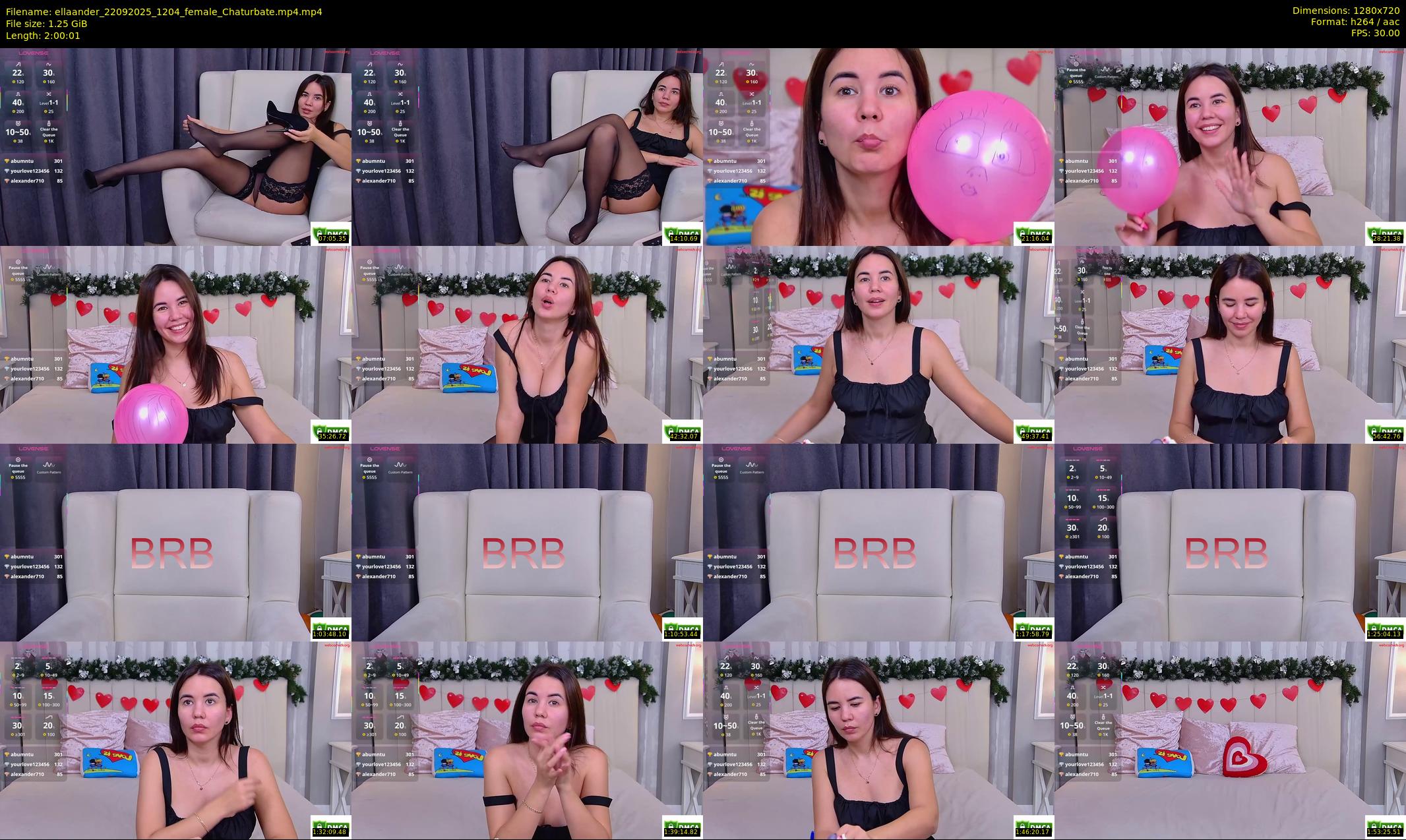 ellaander — 121 minute Chaturbate female cam show recording, 720p, Sep 22, 2025