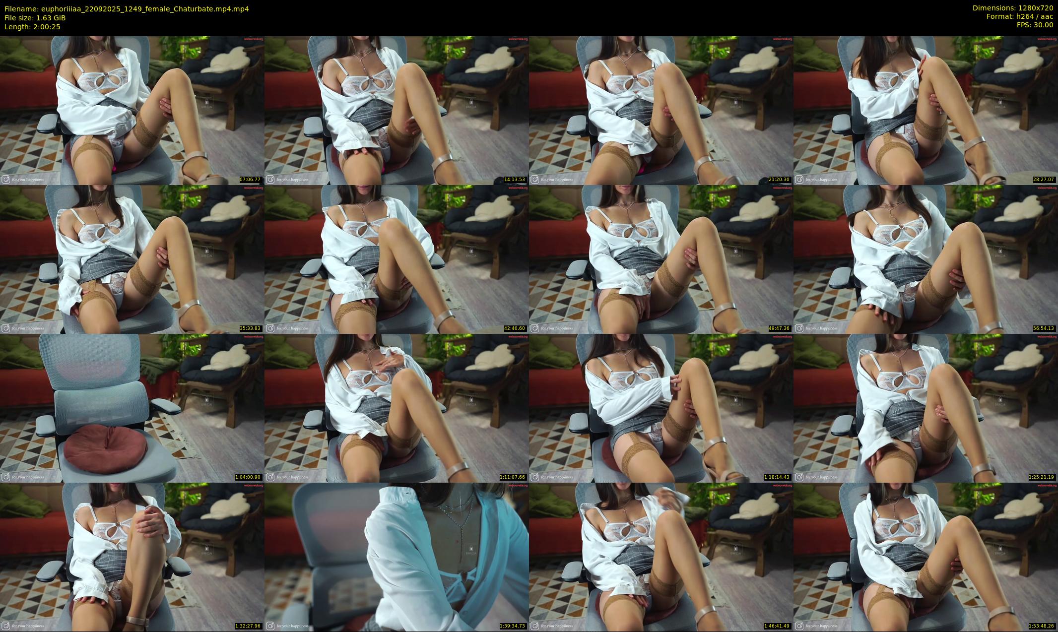 euphoriiiaa — 121 minute Chaturbate female cam show recording, 720p, Sep 22, 2025