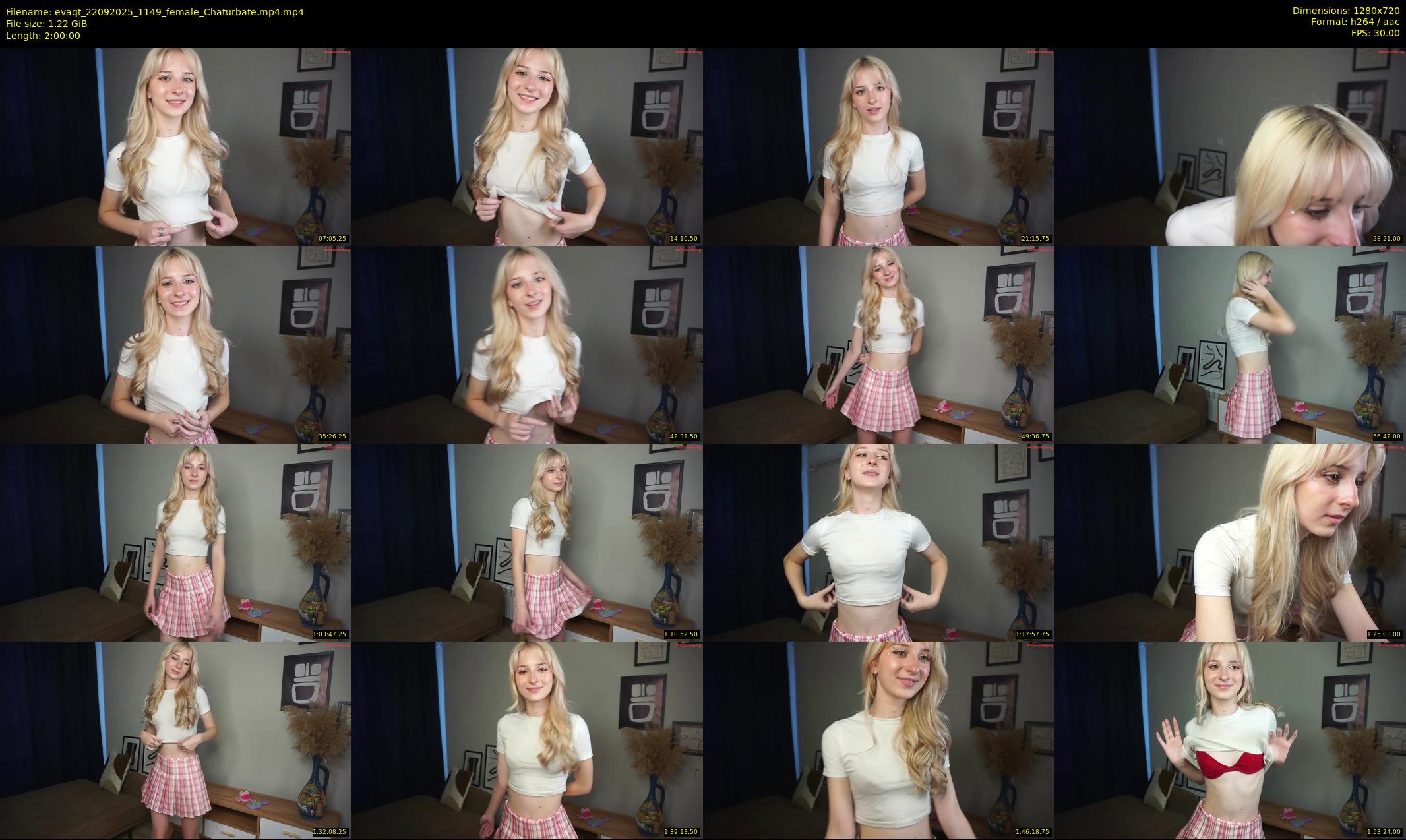 evaqt — 120 minute Chaturbate female cam show recording, 720p, Sep 22, 2025
