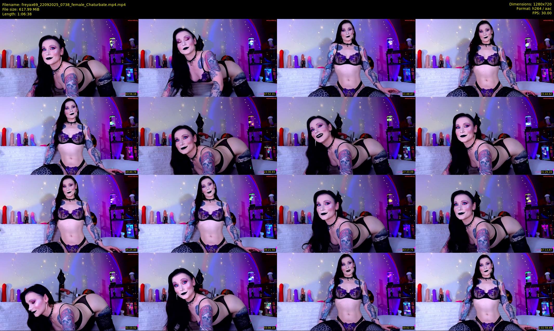 freyax69 — 67 minute Chaturbate female cam show recording, 720p, Sep 22, 2025