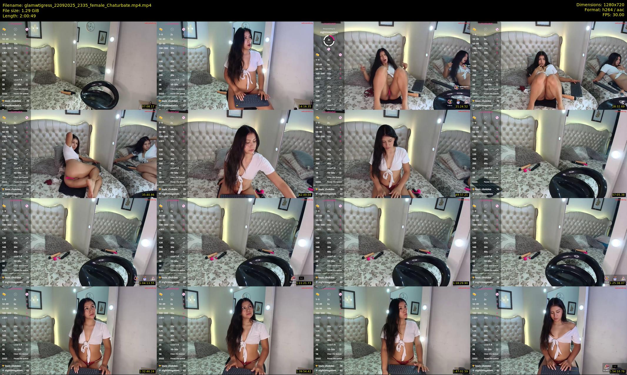 glamwtigress — 121 minute Chaturbate female cam show recording, 720p, Sep 22, 2025