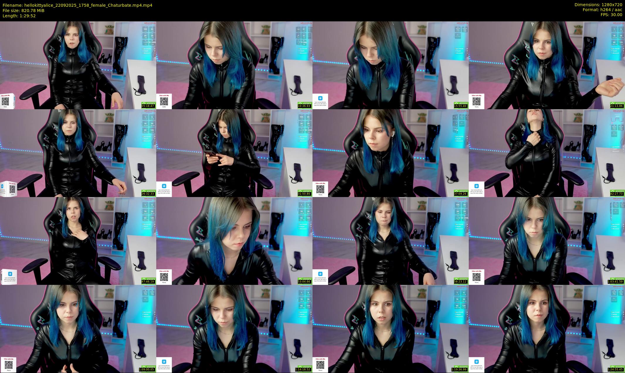 hellokittyalice — 90 minute Chaturbate female cam show recording, 720p, Sep 22, 2025