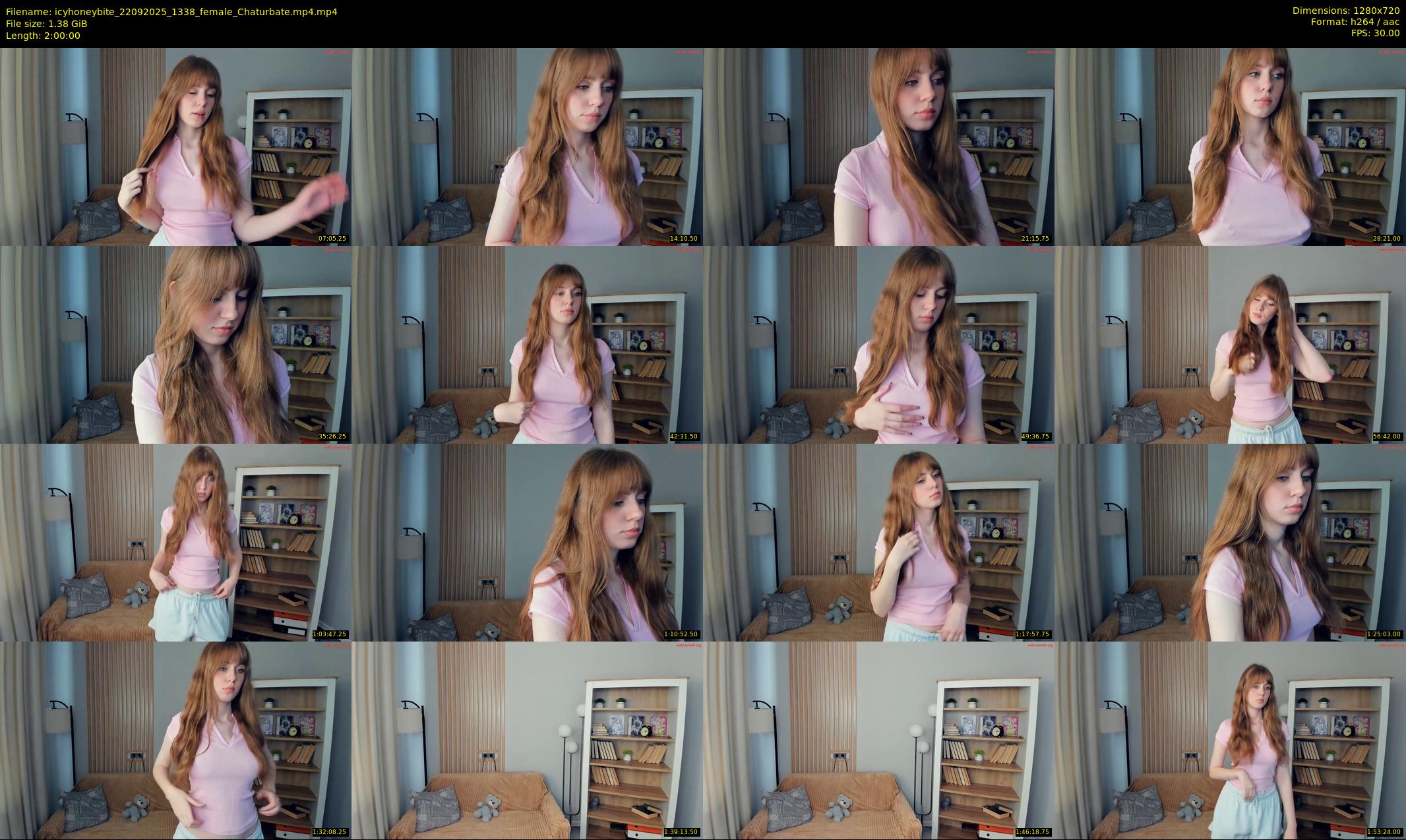 icyhoneybite — 120 minute Chaturbate female cam show recording, 720p, Sep 22, 2025