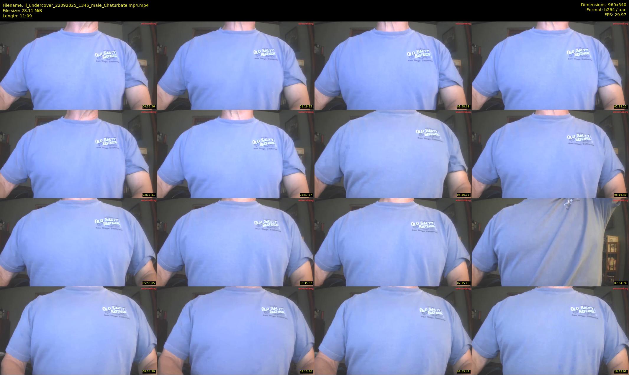 il_undercover — 12 minute Chaturbate male cam show recording, 480p, Sep 22, 2025