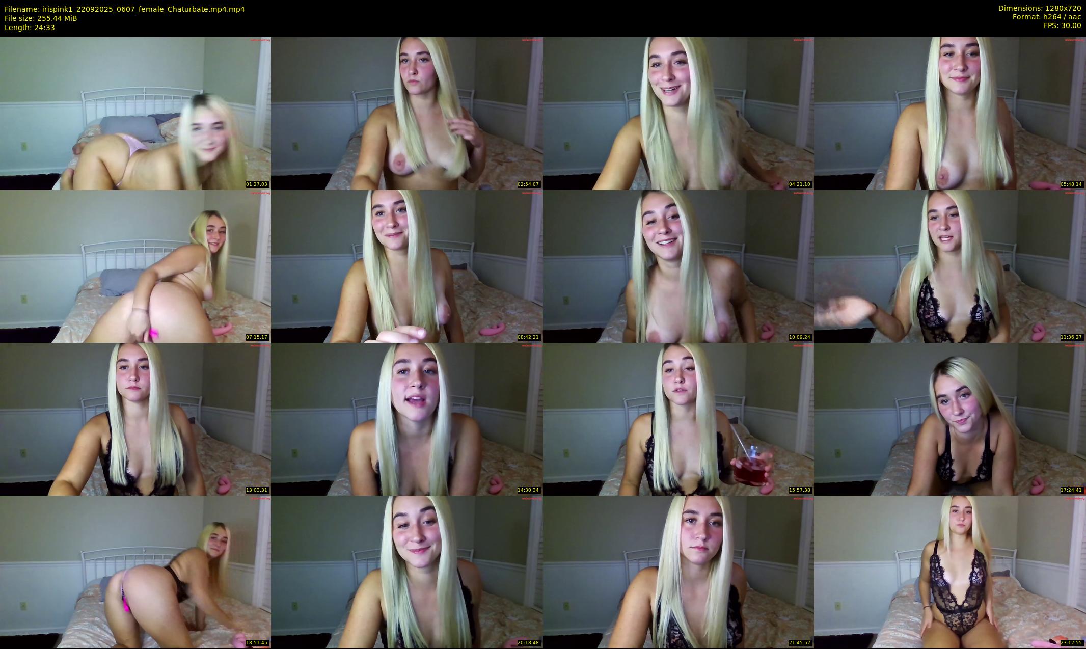 irispink1 — 25 minute Chaturbate female cam show recording, 720p, Sep 22, 2025