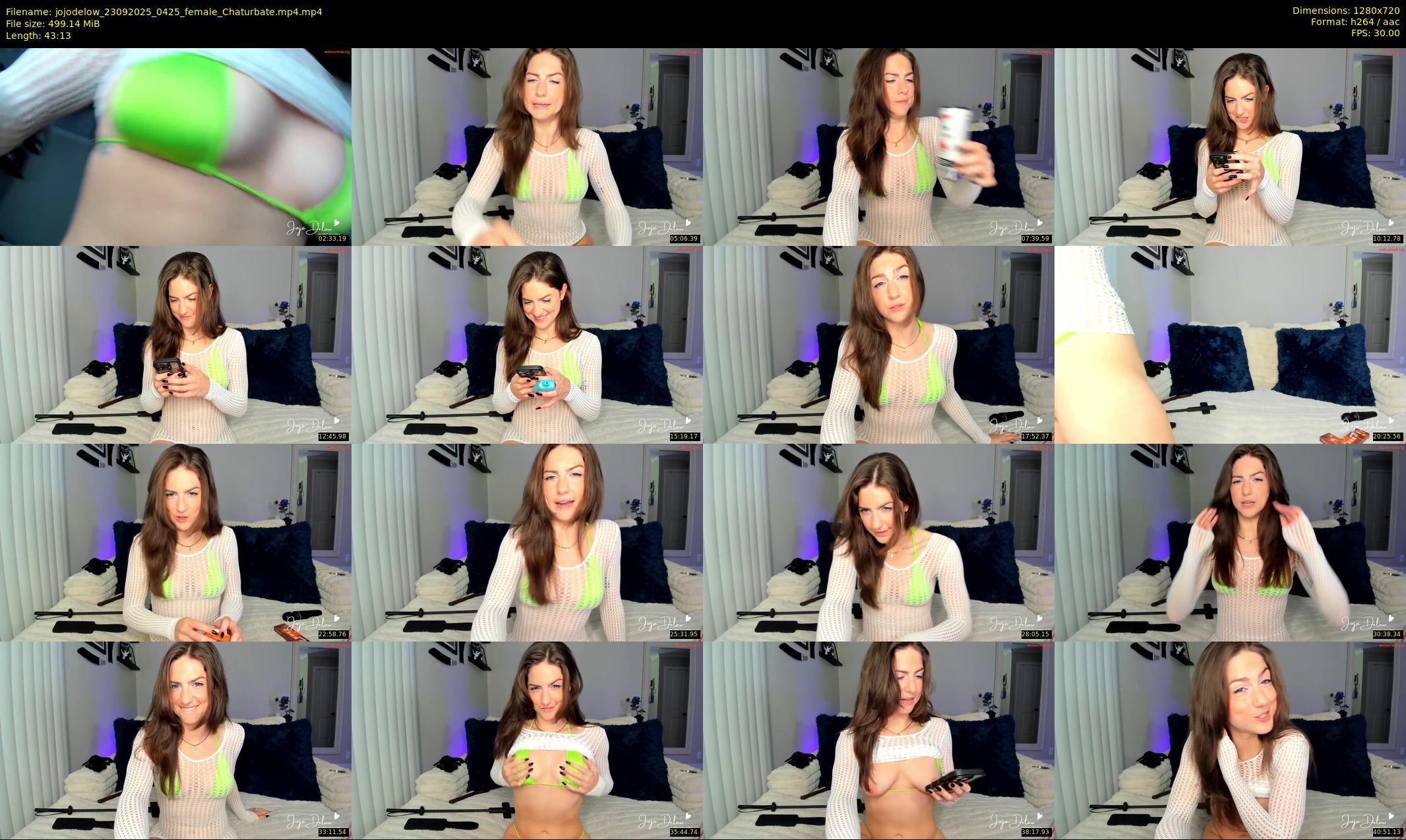 jojodelow — 44 minute Chaturbate female cam show recording, 720p, Sep 23, 2025