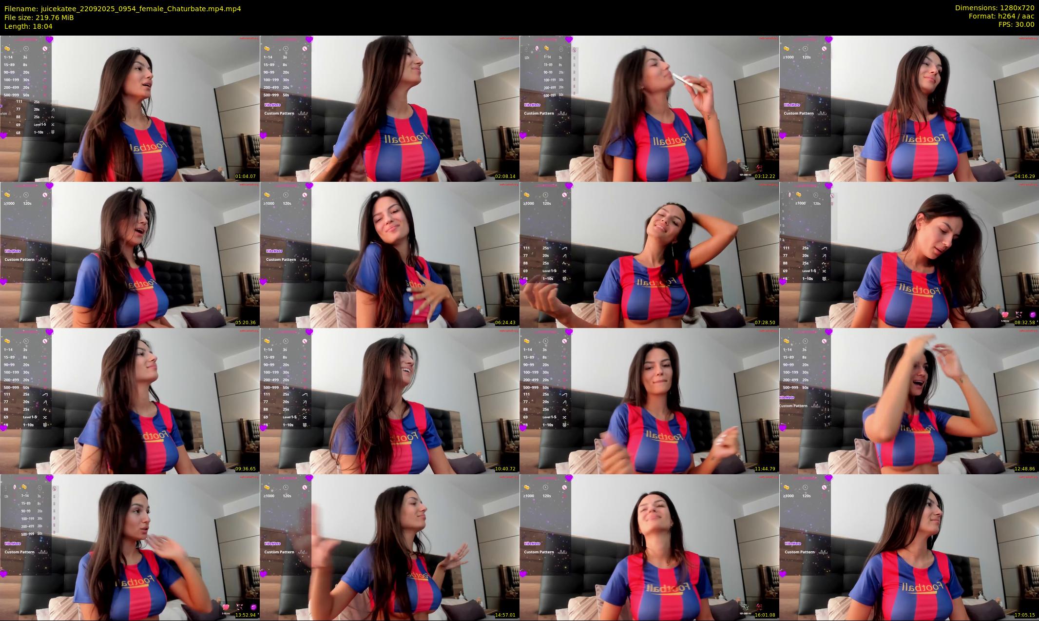 juicekatee — 19 minute Chaturbate female cam show recording, 720p, Sep 22, 2025