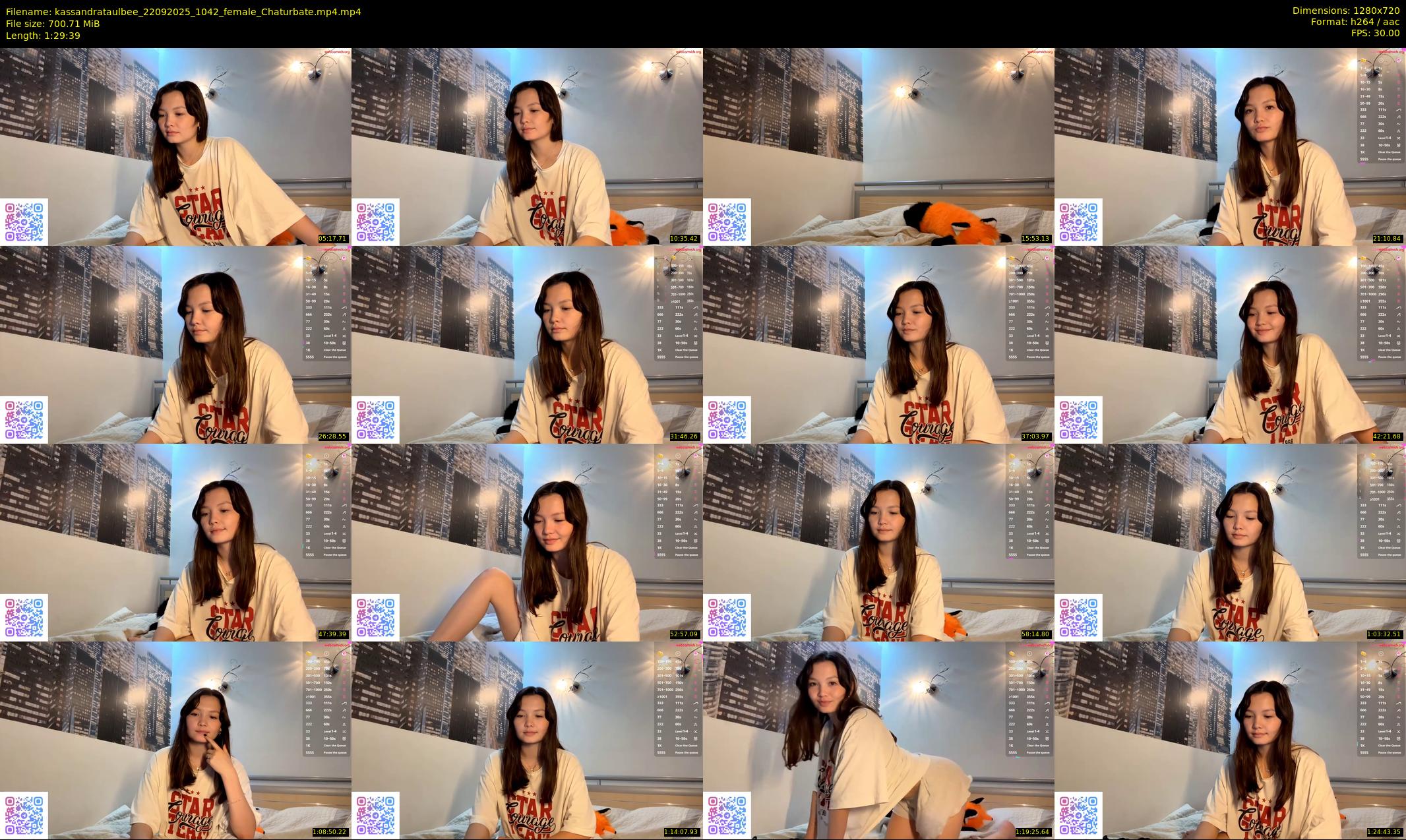 kassandrataulbee — 90 minute Chaturbate female cam show recording, 720p, Sep 22, 2025