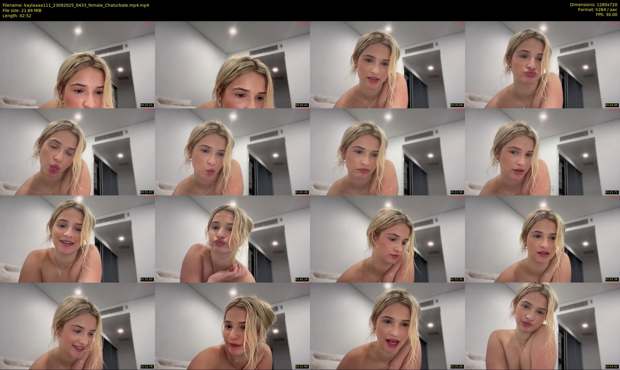 kaylaaaa111 — 3 minute Chaturbate female cam show recording, 720p, Sep 23, 2025